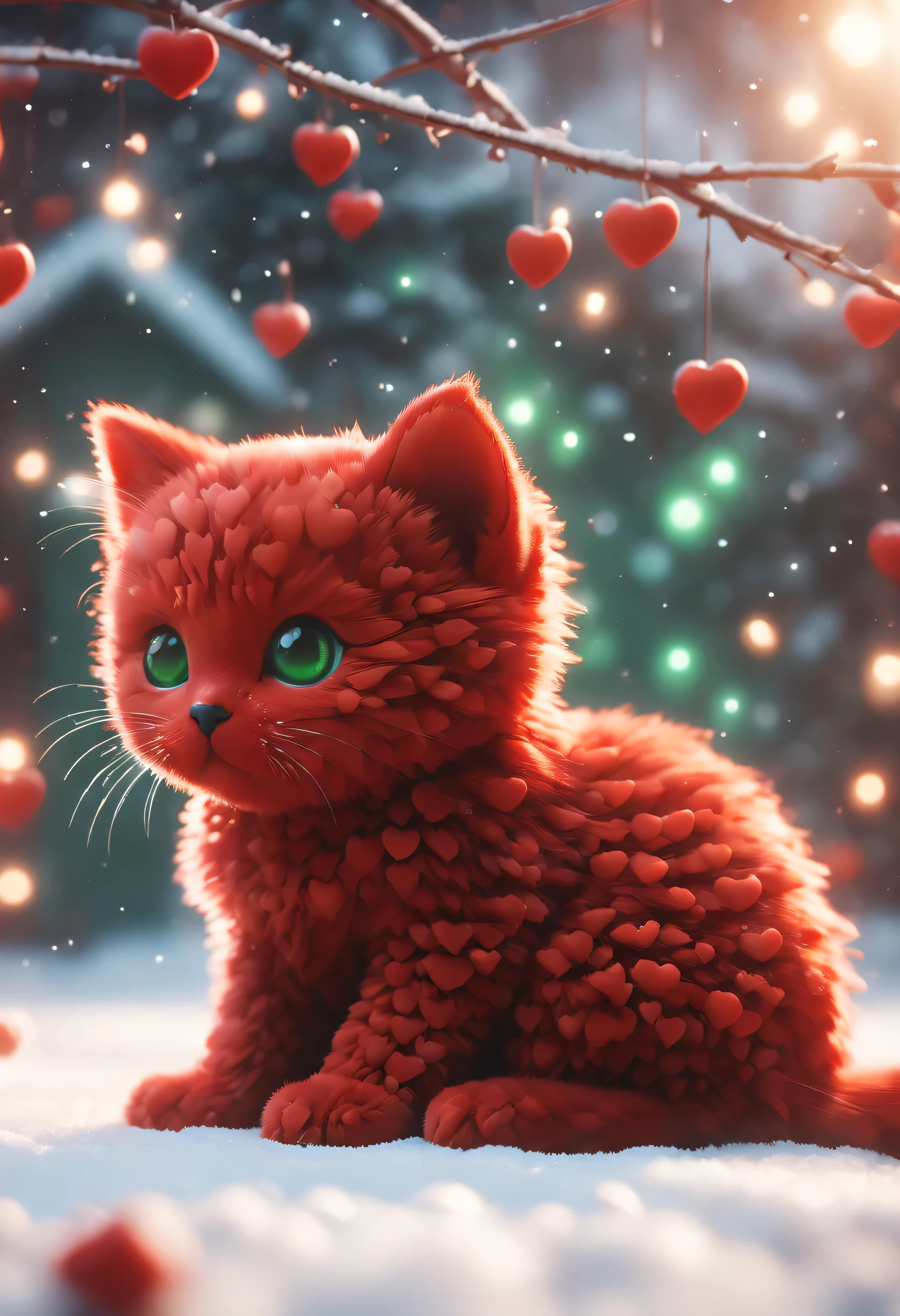 ap0l0veh3art5 style, ((red girl)), facing viewer, ((hand on hip)), ((holding cellphone)), cuddly, warm atmosphere, perfect composition, ultrahigh detail, UHD, 8k wallpaper, octane render, simple colour gradient background