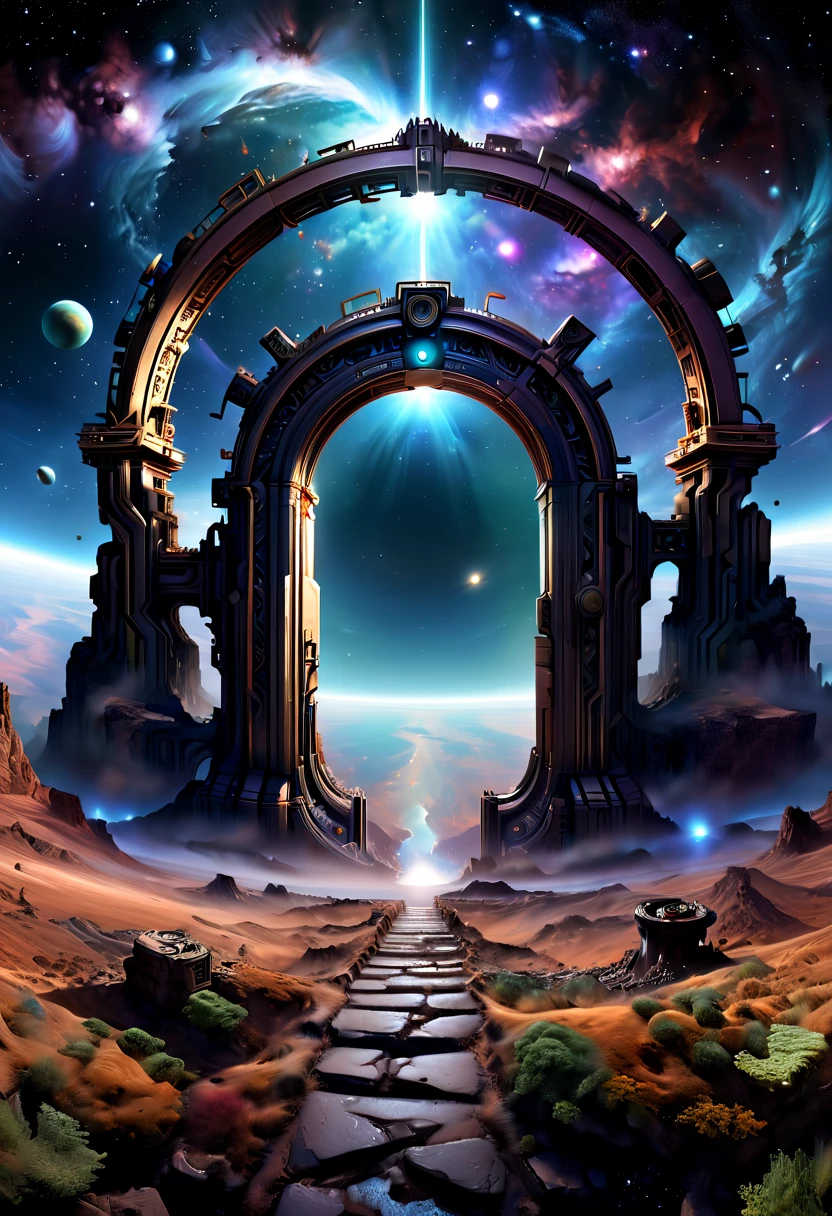 Forgotten gateway to time and space, by david hardy, best quality, masterpiece, high-definition details, 8k