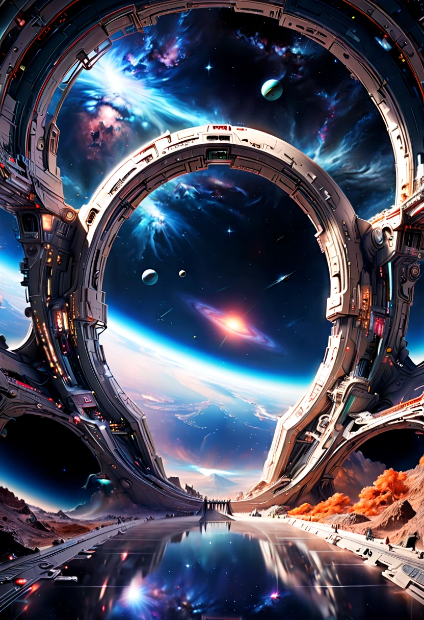 Forgotten gateway to unknown space, by Ross Tran, best quality, masterpiece, high-definition details, 8k