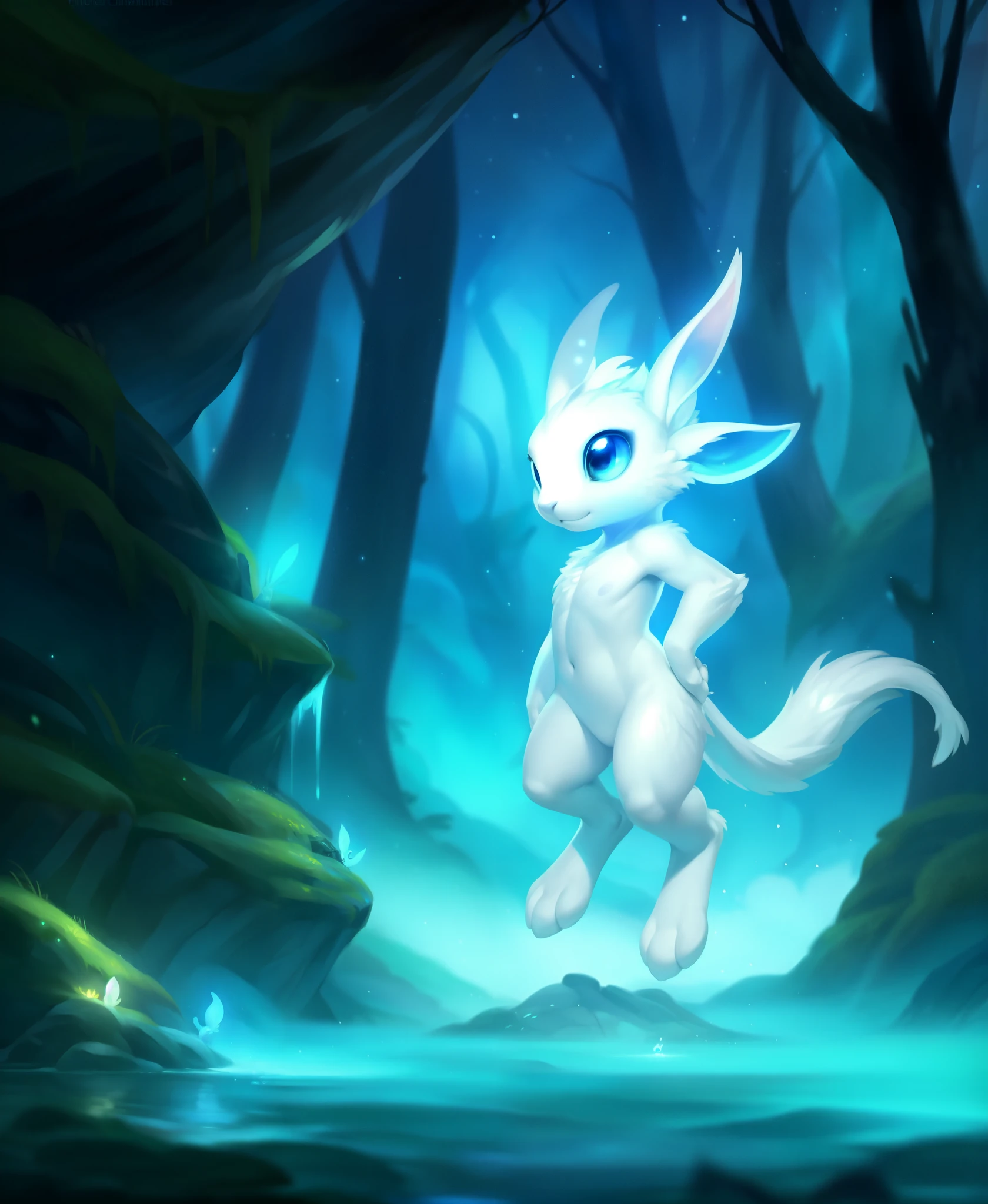by Pino Daeni, by Ruan Jia, by Alayna Lemmer, by Carlo Galli Bibiena,
[spirit tree], sky blue and olive green sky, starry, forest with blue ocean and glowing plant,
(Ori and the Blind Forest), (Ori and the Will of the Wisps), 2D game, digital art,
realistic proportions, sharp focus, (HDR), (8k), (gigapixel), ((masterpiece))