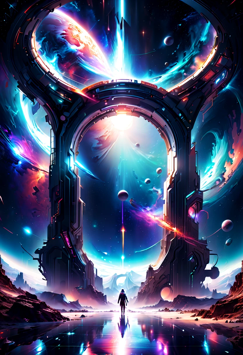 Forgotten gateway to unknown space, by Ross Tran, best quality, masterpiece, high-definition details, 8k