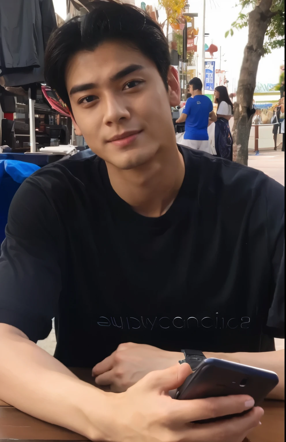 eunwoo from astro face, fotorrealista, ultrahd, 8k