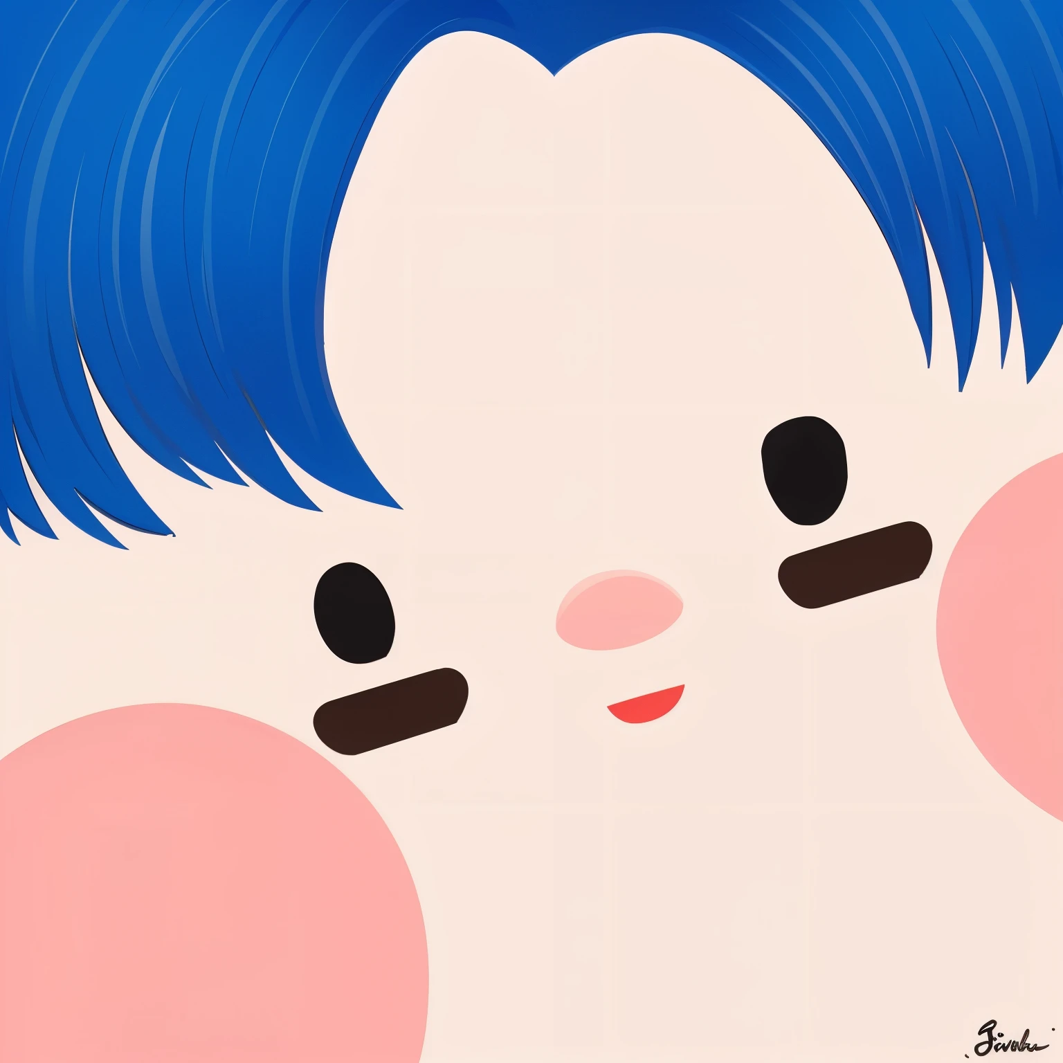 Use the face from this picture and create a cartoon character.