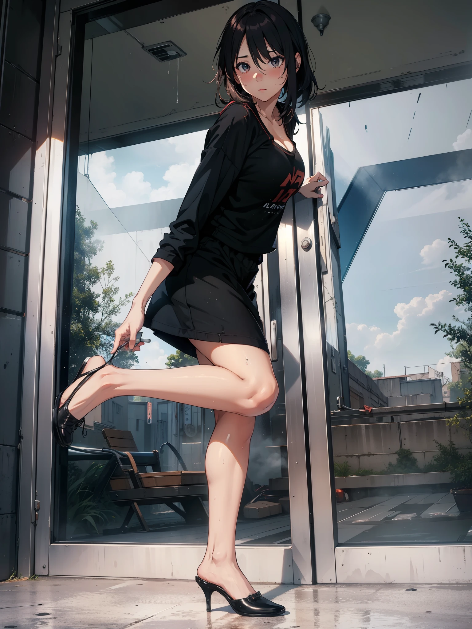 (extremely detailed CG unity 8k wallpaper), (masterpiece), (best quality), (ultra-detailed), (best illustration), (best shadow), (absurdres),
BREAK
girl, sweat, steam, medium breast, nsfw, shy, looking at viewer,