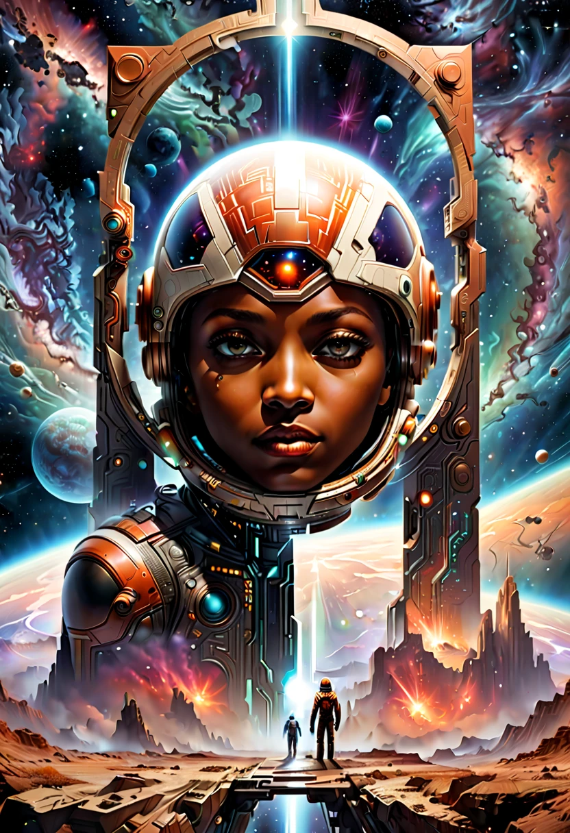 Forgotten gateway to unknown space, by Ross Tran, best quality, masterpiece, high-definition details, 8k