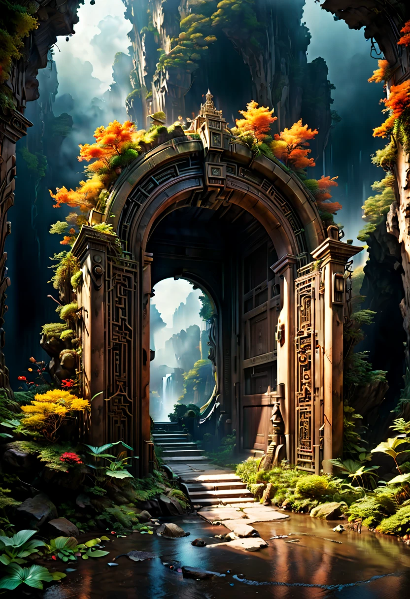 Forgotten gateway to unknown, by Eiko Ishioka, best quality, masterpiece, high-definition details, 8k