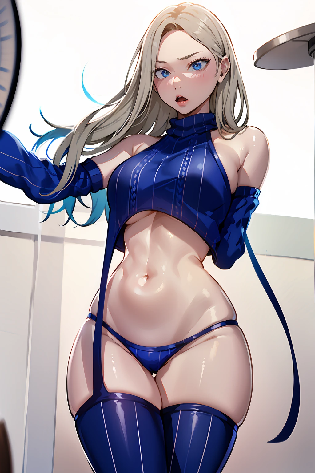 highres, masterpiece, 1girl, solo, looking at viewer, clamJade, highleg leotard, print pantyhose, bat print, head wings, bat wings, bridal gauntlets, tattoo, arm tattoo, neck tattoo, jewelry, ear piercing, hoop earrings, full lips, perfect lighting, bloom, cinematic lighting, 