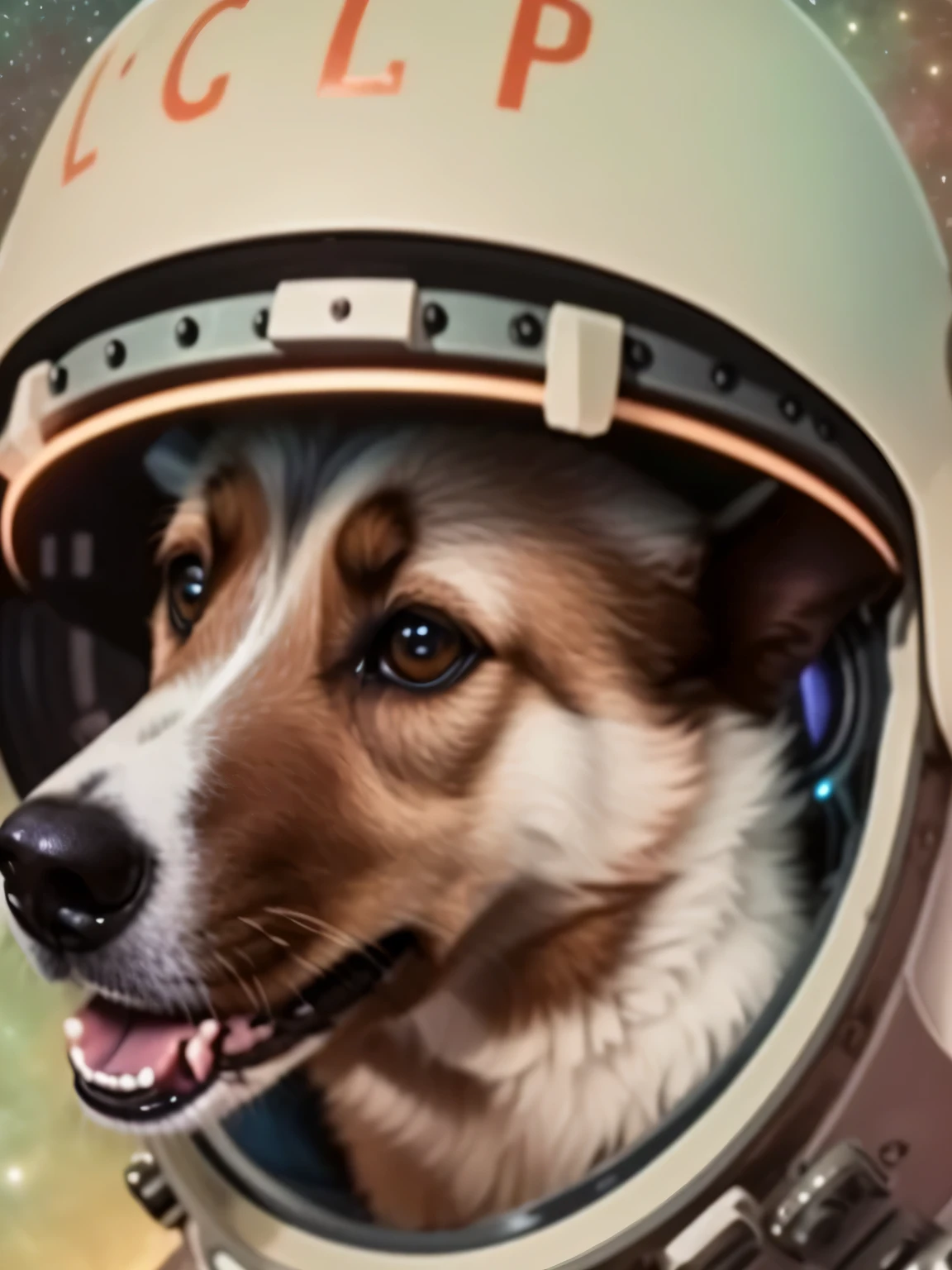 A 40 year old man with dog ears and tail in a paramedic uniform