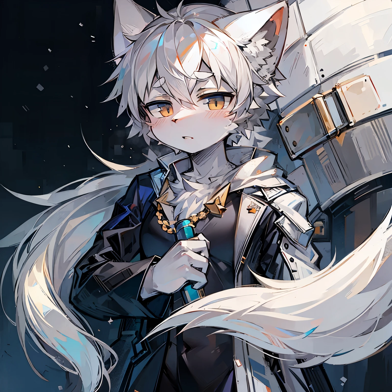 white navy coat