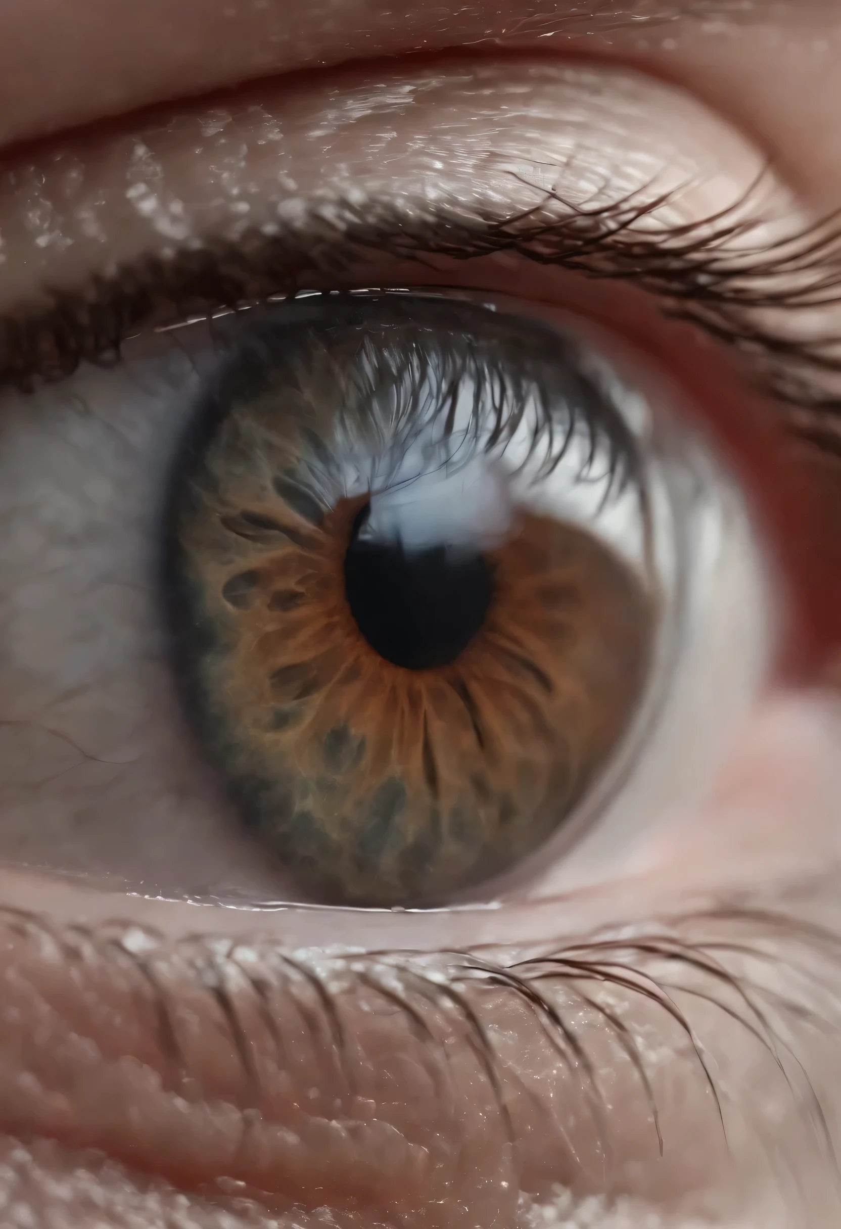 sadness in the eyeball crying in the colors of the universe, in the savior style there, 4k, UHD, realistic graphics, Photorealism 8k.