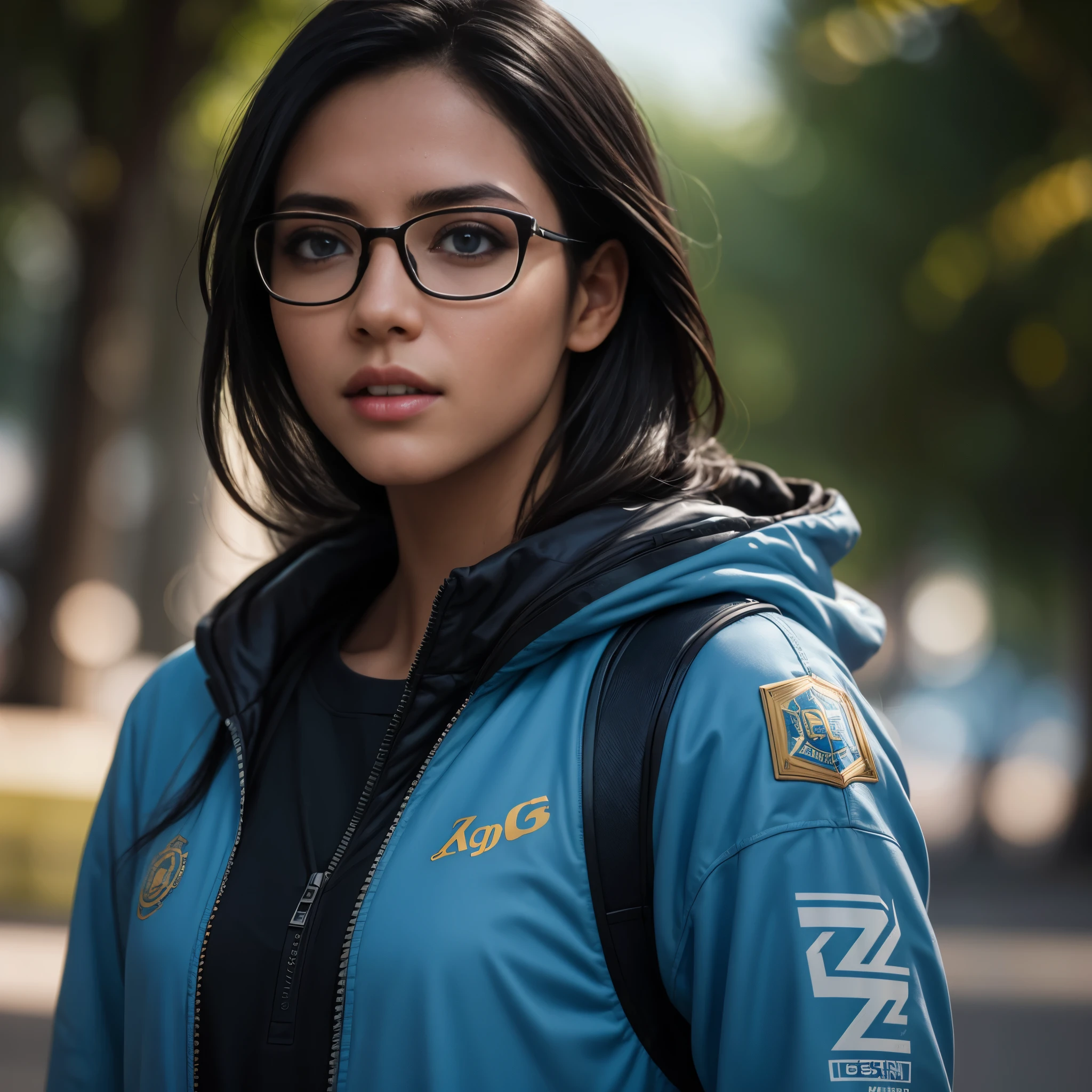 girl latina model, sexy, glasses, handsome, 18 years old, beautiful detailed eyes Blue, photography, very realistic, in the wild, micro details, hyper realistic, hyper detailed, insane details, SIGMA 85 mm F/1.4. cinematic lighting, dramatic lighting, cinematic, realistic, High Contrast, highly detailed, unreal engine, UHD, 32k photorealistic ,HDR , High octane render –v 5
