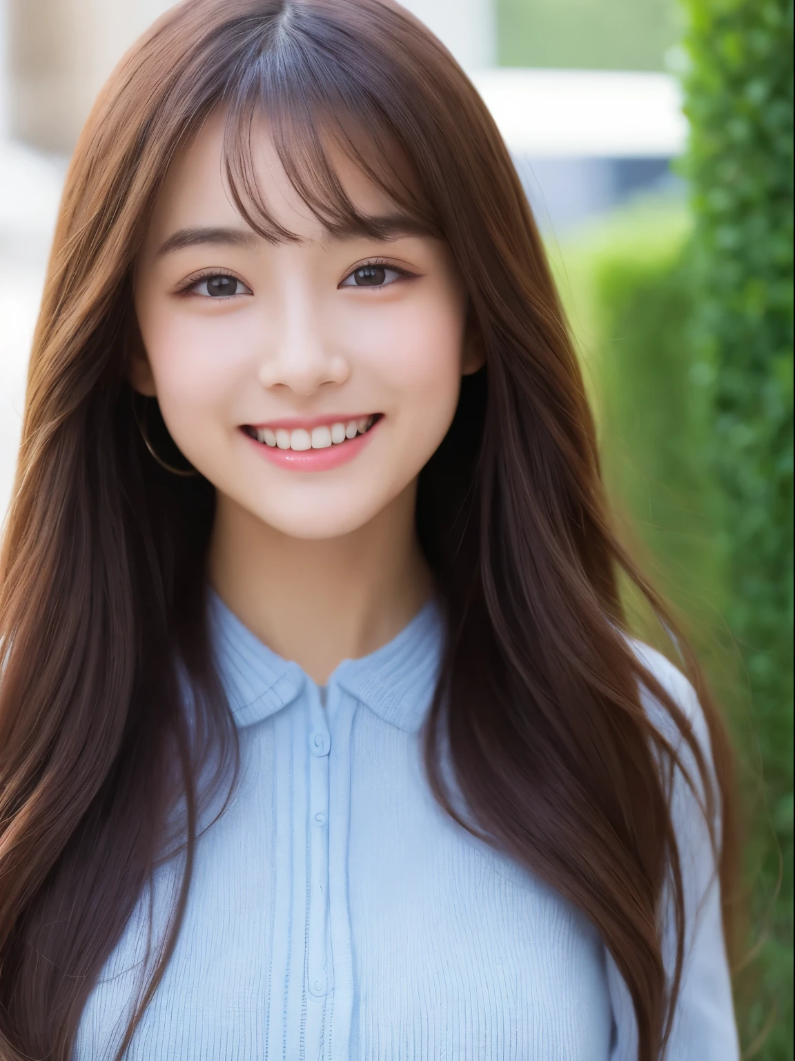 ulzzang-6500-v1.1,  (RAW photo:1.2), (Photoreal), beautiful detailed girl, (See-through:1.3), (genuine: 1.4), very detailed目と顔, beautiful and fine eyes, elegant long dress、(very affectionate smile:1.2)、huge file size, High resolution, very detailed, highest quality, [masterpiece:1.6], enlightenment, very detailed, nffsw, finely, highest quality, 8k wallpaper, movie lighting, 1 girl, 17 years old, perfect body shape, Cute droopy eyes、beautiful big eyes、Pieck finger, ((muste piece)), highest quality, 1 girl, eye shadow, Upper body, portrait, ((full body shot:1.2))、