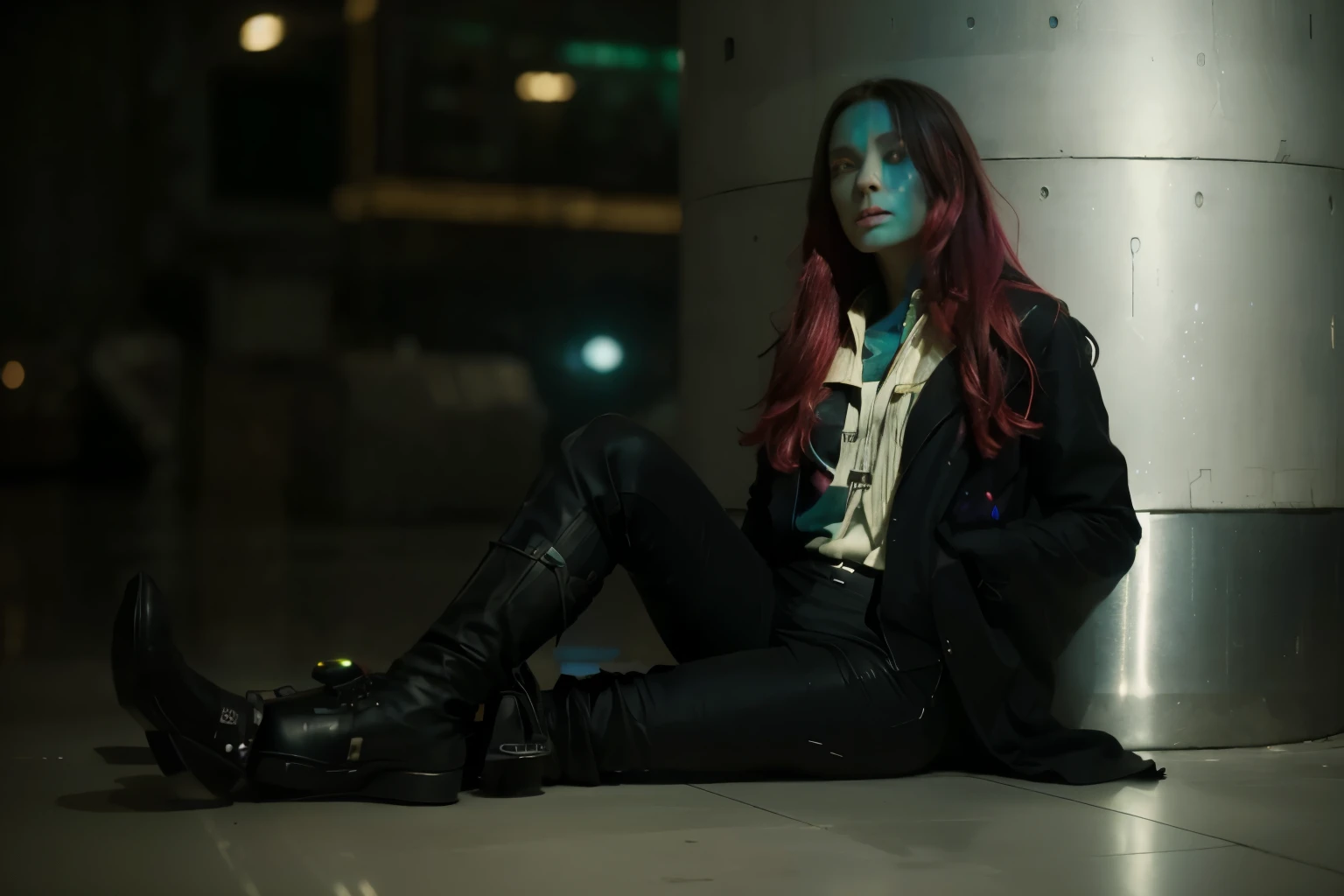 (Best quality, 8k, 32k, Masterpiece, UHD:1.2) "Transform the image into the iconic and surreal setting of Knowhere from Guardians of the Galaxy. Capture the essence of this celestial outpost with its enormous severed head, bustling alien life, and unique architecture. Emphasize the vastness of space and the eclectic atmosphere of Knowhere, incorporating dynamic and cinematic lighting to showcase its otherworldly charm. Bring to life the vibrant colors, intricate details, and the sense of adventure that defines this cosmic location."