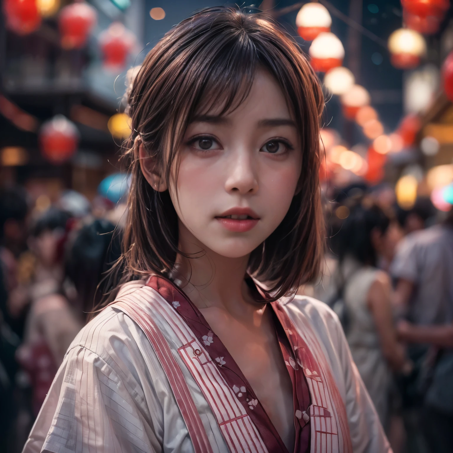 ((bokeH, Acutance:0.85, ultra-detailed:1.35)), (((from below))) . The background is the downtown area at (Twilight:1.4), (((Red-dyed clouds above hed:1.3))), { The Sky takes up more than third of the composition | (many colorful Lights:1.2) | lens flare | Burning | Haze | (luminous Particles) | Mystic sight | God rays | Lightning }, { Underboob | Oiled ivory skin | FullBody:1.2 } . (Masterpiece:1.2) of professional Analog photo with Hasselblad, (((realistic and photorealistic with touch of rawness:1.37))) . ((( A group photo of KAWAII girls in WHITE Fundoshi, at Hakata Gion Ymakasa Festival ))), ((Extremely detailed KAWAII face variations)) . Assfocus with looking ahead .