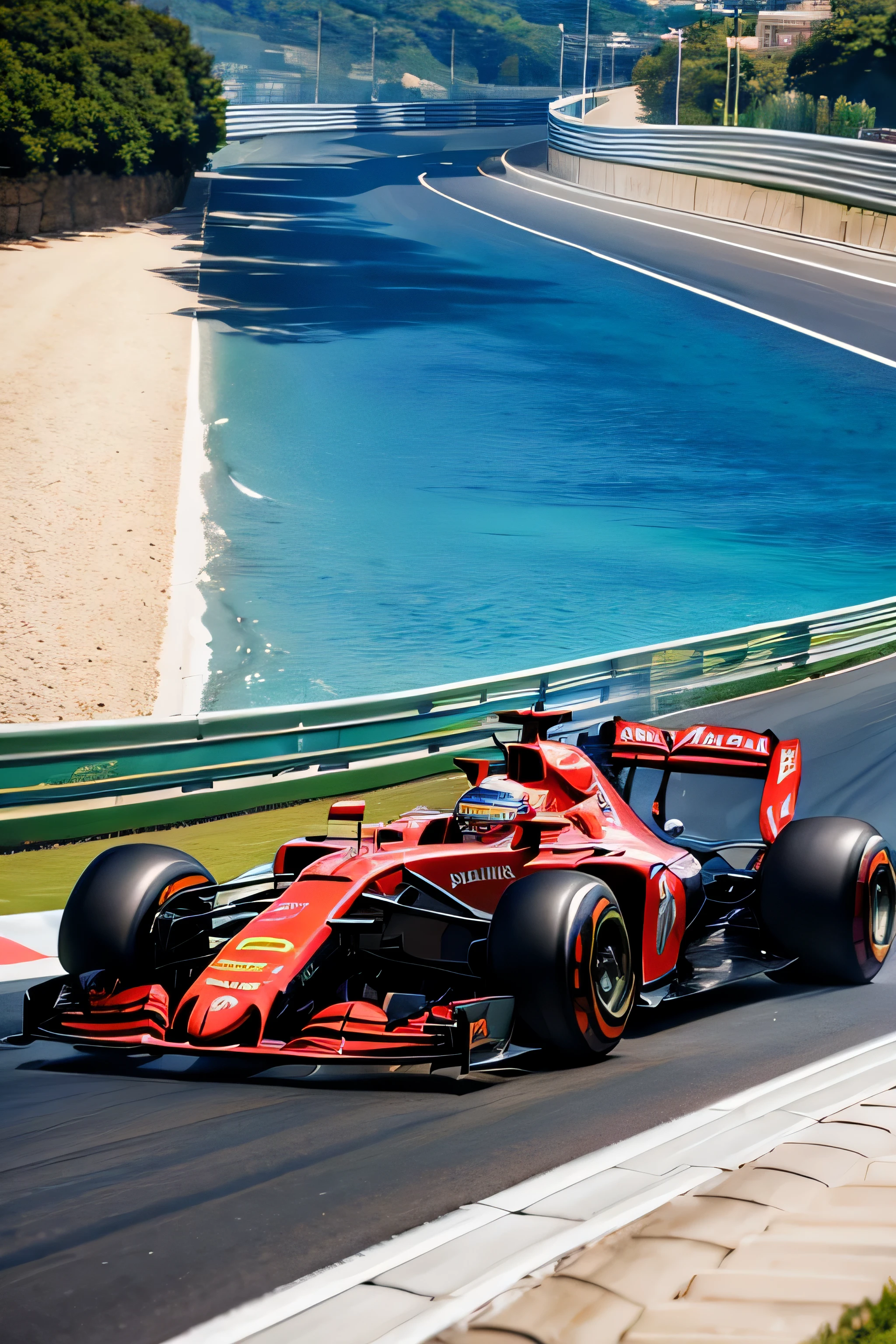 formule 1 grand prix monaco route colline plage soleil d'Summer