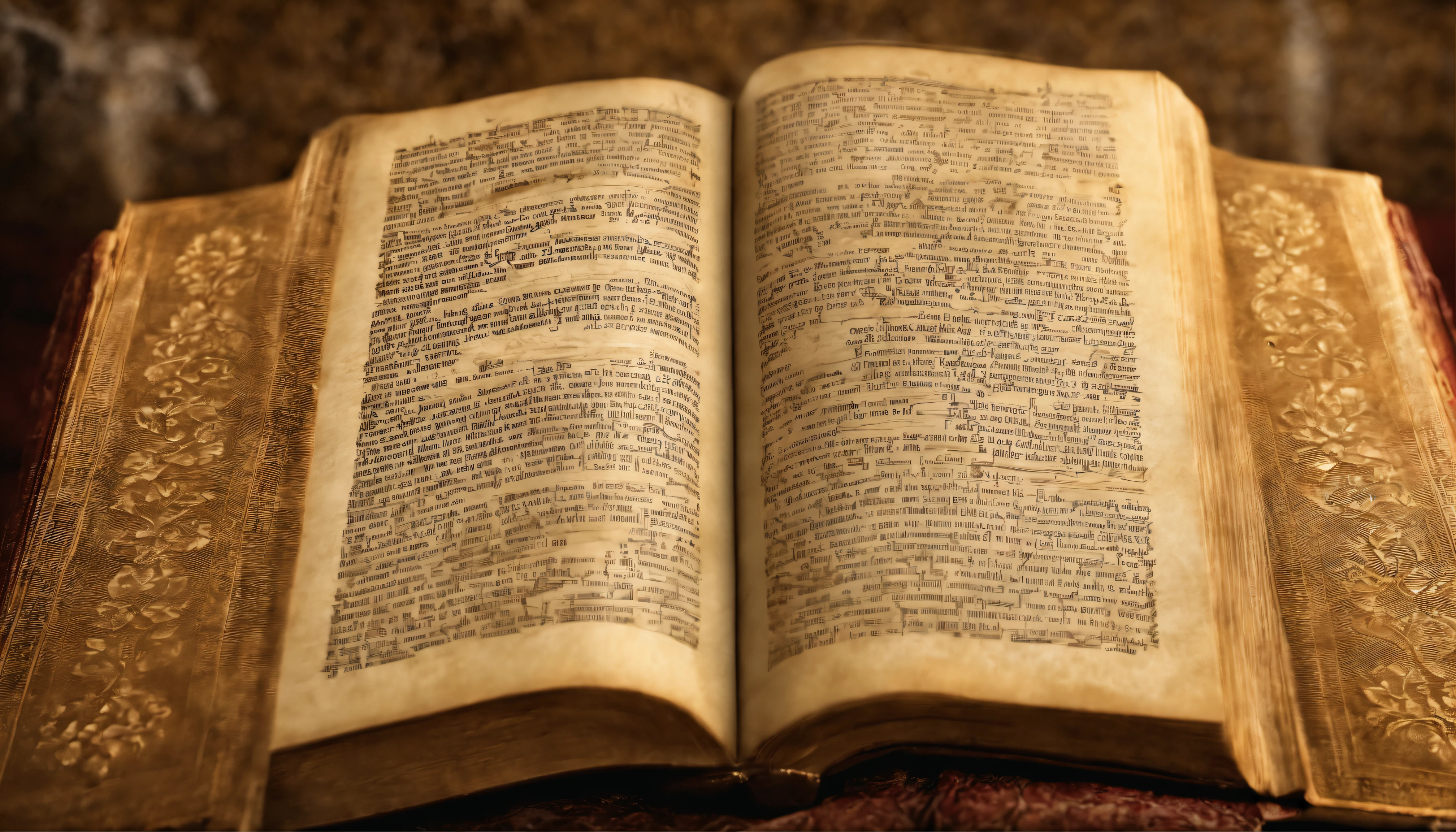 "Por favor, create a high-definition image of the Holy Bible that captures the reverence and spiritual significance of this holy book. The image should convey the historical and religious importance of the Bible, apresentando-a de forma digna e respeitosa. Use soft lighting to highlight cover and page details, enfatizando sua textura e envelhecimento, If applicable. Position the Bible in a setting that evokes a sacred environment, como uma prateleira de madeira em uma biblioteca antiga ou um altar iluminado. As cores devem ser sutis e a tipografia, Apresente-se, deve ser elegante e discreta. The image should inspire a sense of reverence and spiritual connection to the words and teachings contained in the Holy Bible."