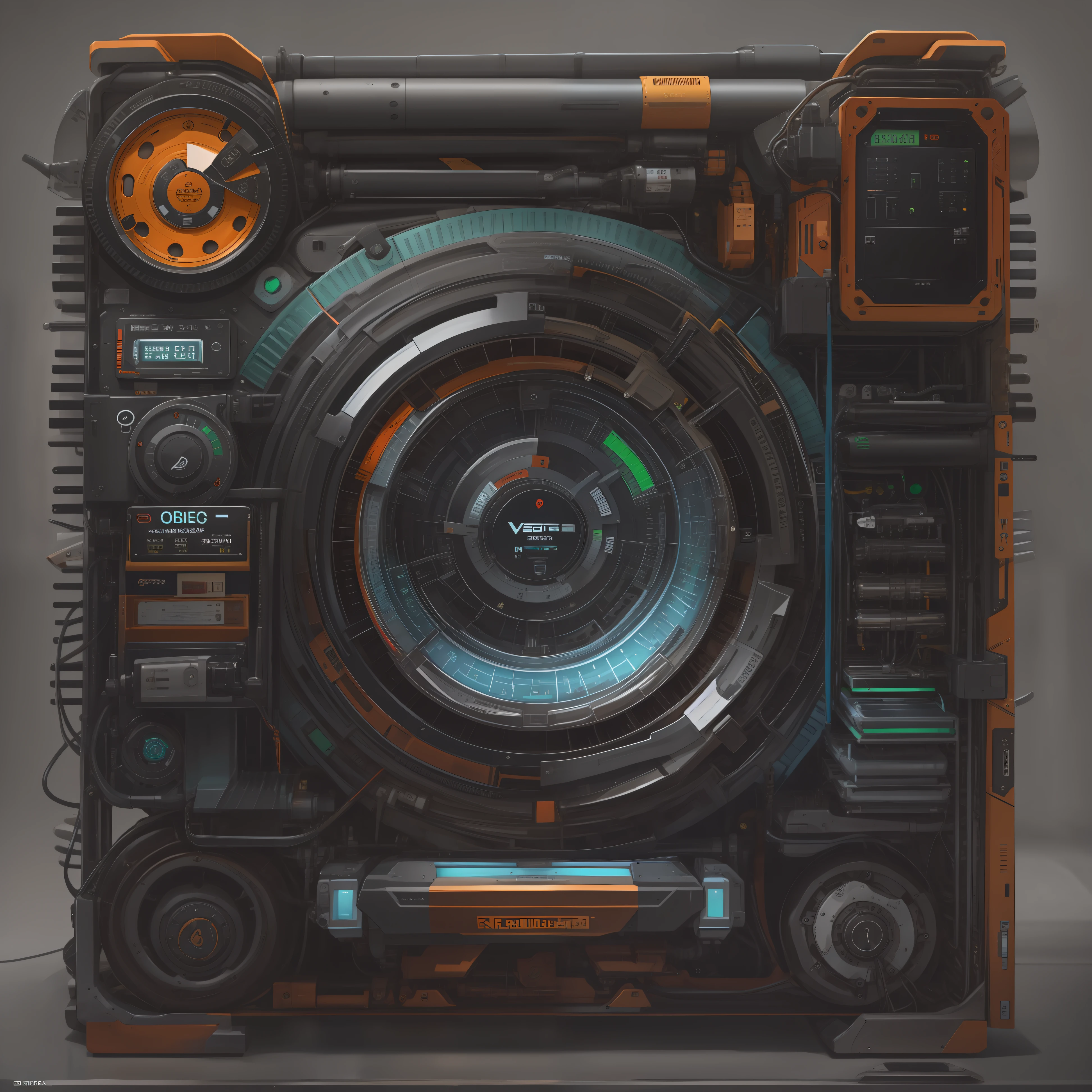 letificador extremamente detalhado, Ultra Detalhado, modern and technologically advanced. cores vibrantes, Green vermelho e preto , Futuristic Time Machine.