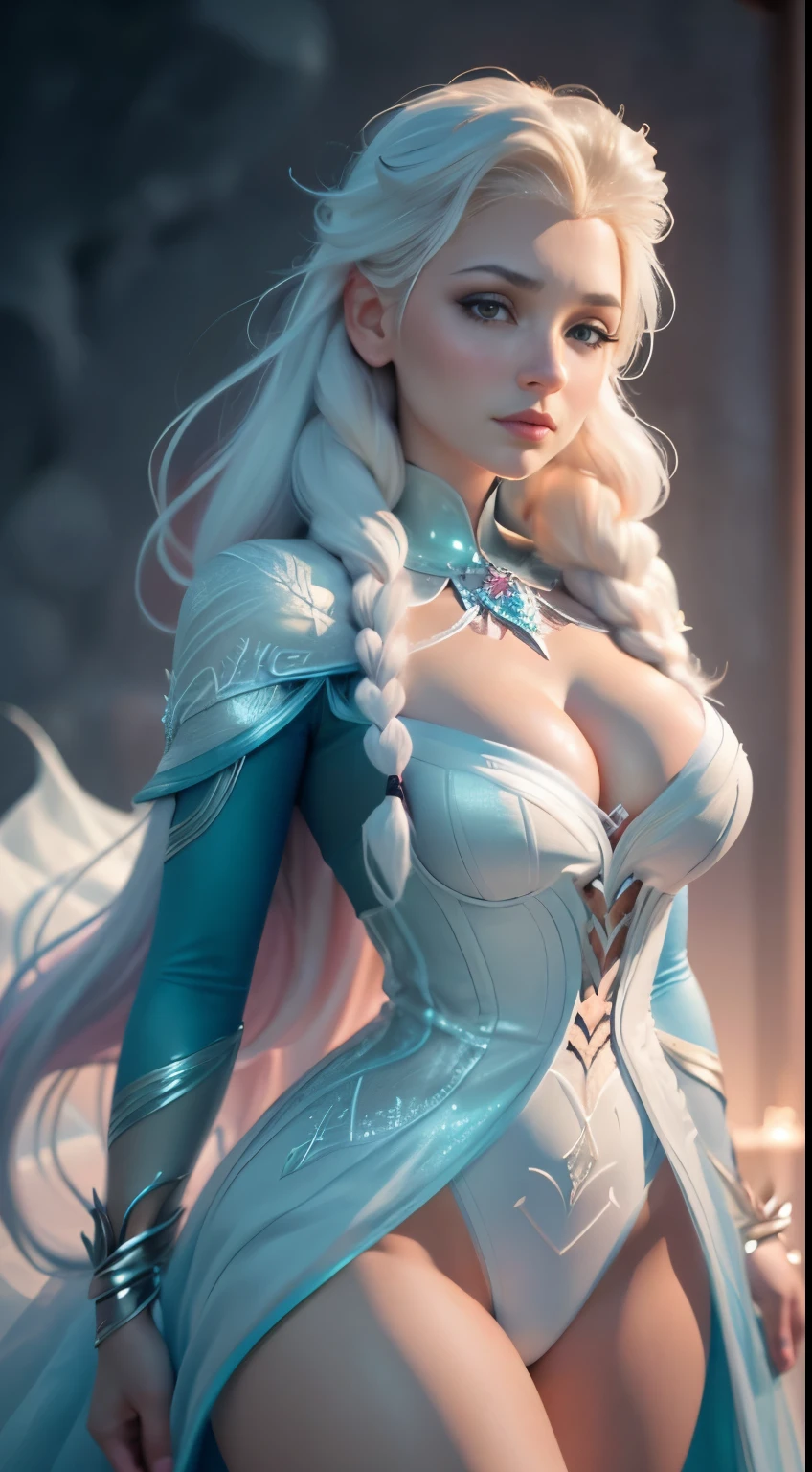 (elsa frozen-rose quartz SU mezclando modelos .) (ultra FUSIÓN) Highly detailed CG unity 8k wallpaper, style shot, complex, high detail, dramatic, highest quality movie still image, very detailed, masterpiece, best quality, character design, Elsa, Elsa from Frozen,Diamante Rosado fusión (( Dark style)), realistic ultra-detailed rendering style, natural light, sharp character design, (hard focus, 8k), (((natural skin texture))), 8k textures, soft cinematic lighting, adobe lightroom, dark room, hdr, Sophisticated, Elegant, Rich Detail, Sharp Focuilm Look) )), Soothing Tones, Detail Frenzy, Intricate Detail, Super Detail, Low Contrast, Soft Film Lighting, Dull Colors, Exposure Blending, HDR, Fade, 35mm, f/1.4, ISO64, f16, 25 sec.