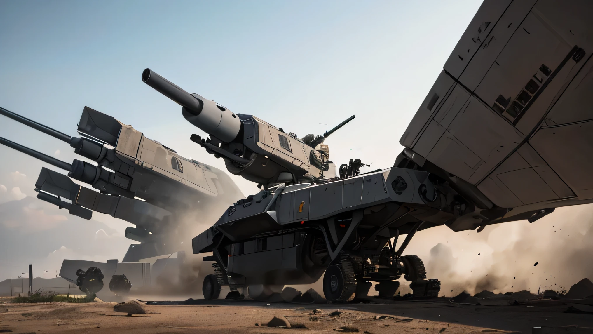 tecnologia, that was once the hope of a bright future, now it only served to improve war machines. Artificial intelligence has taken control of military operations, without emotion or compassion. War was no longer led by humans, but by ruthless algorithms that saw only strategy and numbers.