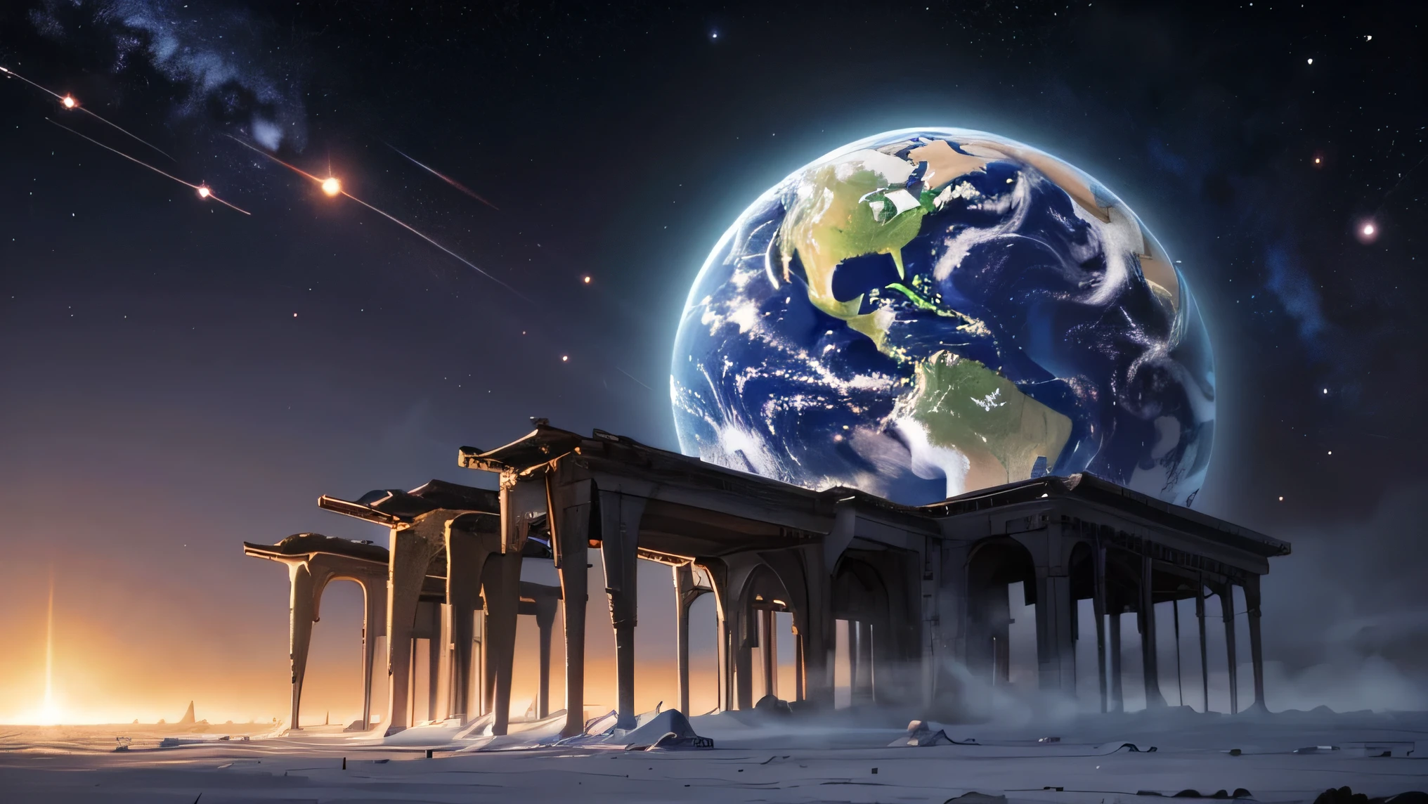 o planeta, agora silencioso e desolado, continued its orbit through the cosmos, um lembrete eterno do que acontece quando a humanidade perde sua humanidade. Endless war brought with it the end of civilization, a harsh, dark lesson in the importance of finding ways to resolve conflicts before it's too late.