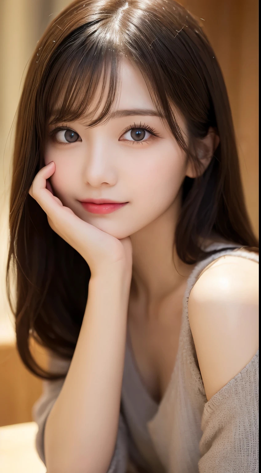 table top, highest quality, shape, Super detailed, finely, High resolution, 8k wallpaper, 完璧なダイナミックな構shape, beautiful and detailed eyes, medium hair, small breasts, natural color lip, random sexy pose,smile,20 year old girl、midnight、beautiful and detailed face、perfect and beautiful face,Big eyes、RAW photo、Expressing feminine poses with your whole body、beautiful and detailed eyes、small face、beautiful duplex、slim face and style,luxury brand mink coat(inner：winter dress)、beautiful golden ratio face,straight hair,bright look、Photographing legs、Blur background,beautiful feet,anatomically correct body