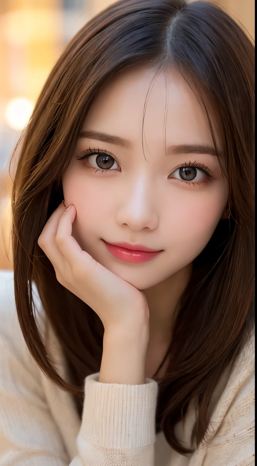 table top, highest quality, shape, Super detailed, finely, High resolution, 8k wallpaper, 完璧なダイナミックな構shape, beautiful and detailed eyes, medium hair, small breasts, natural color lip, random sexy pose,smile,20 year old girl、midnight、beautiful and detailed face、perfect and beautiful face,Big eyes、RAW photo、Expressing feminine poses with your whole body、beautiful and detailed eyes、small face、beautiful duplex、slim face and style,luxury brand mink coat(inner:winter dress)、beautiful golden ratio face,straight hair,bright look、Foot shooting、blur background,beautiful feet,anatomically correct body