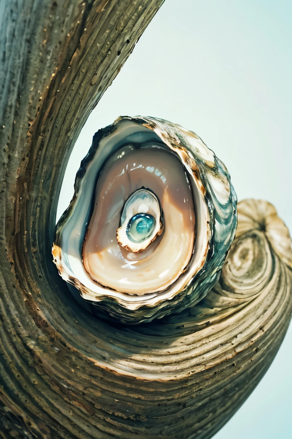 (("Describe an emotionally touching scene of an oyster depicted in the anime/cartoon style. The oyster should have large and expressive eyes, conveying sadness and melancholy. Use soft colors and delicate details to create an emotive atmosphere. Highlight the vulnerability of the oyster and explore how the surrounding environment contributes to its sad expression. Be creative and engaging in describing this unique portrayal of an oyster with a human emotion."




melhor qualidade)), ((obra de arte)), (detalhado), rosto perfeito