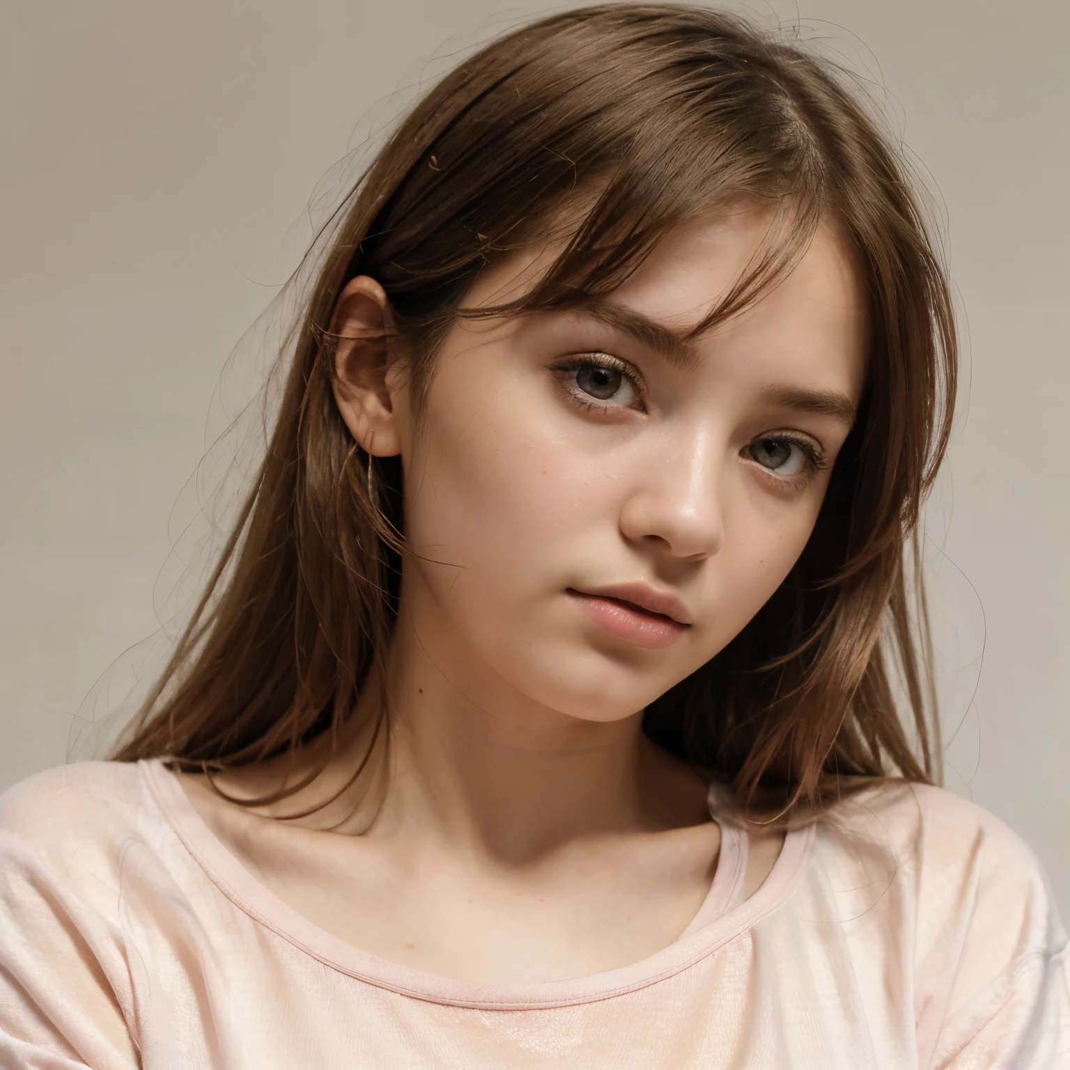 (14 years old girl), tween model, David Hamilton style, slim, small, undeveloped, 90s, granulated picture, masterpiece, best quality, photo-realistic