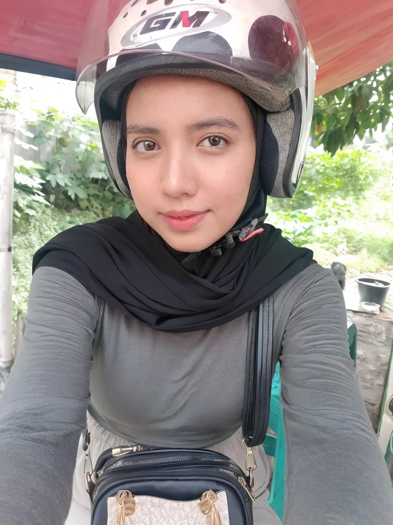 (Best quality, 8k, 32k, Masterpiece, UHD:1.2),Photo of Pretty Japanese hijab woman, large breasts, bright breast, big breast, body,face focus, there is a woman that is laying down on a couch, selfie photo, tired appearance
