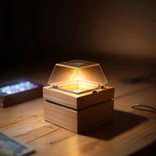 small realistic model, (bifurcation, original photo, best quality, masterpiece:1.4),Steampunk Cyberpunk 2916,(Cyberpunk light:1.3),on the table,horizon (related to land),(in a small nature box:1.3),Isometric, small nature, landscape on foundation,landscape,Distant focus((Lunar soil background))