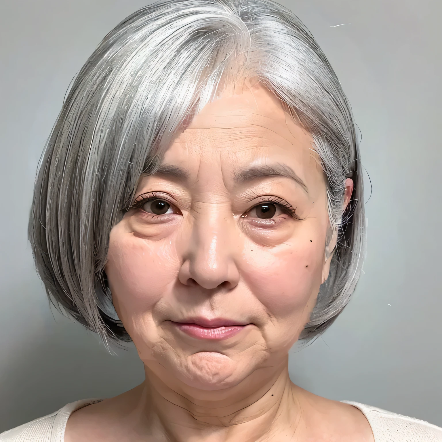gray Japanese hair
