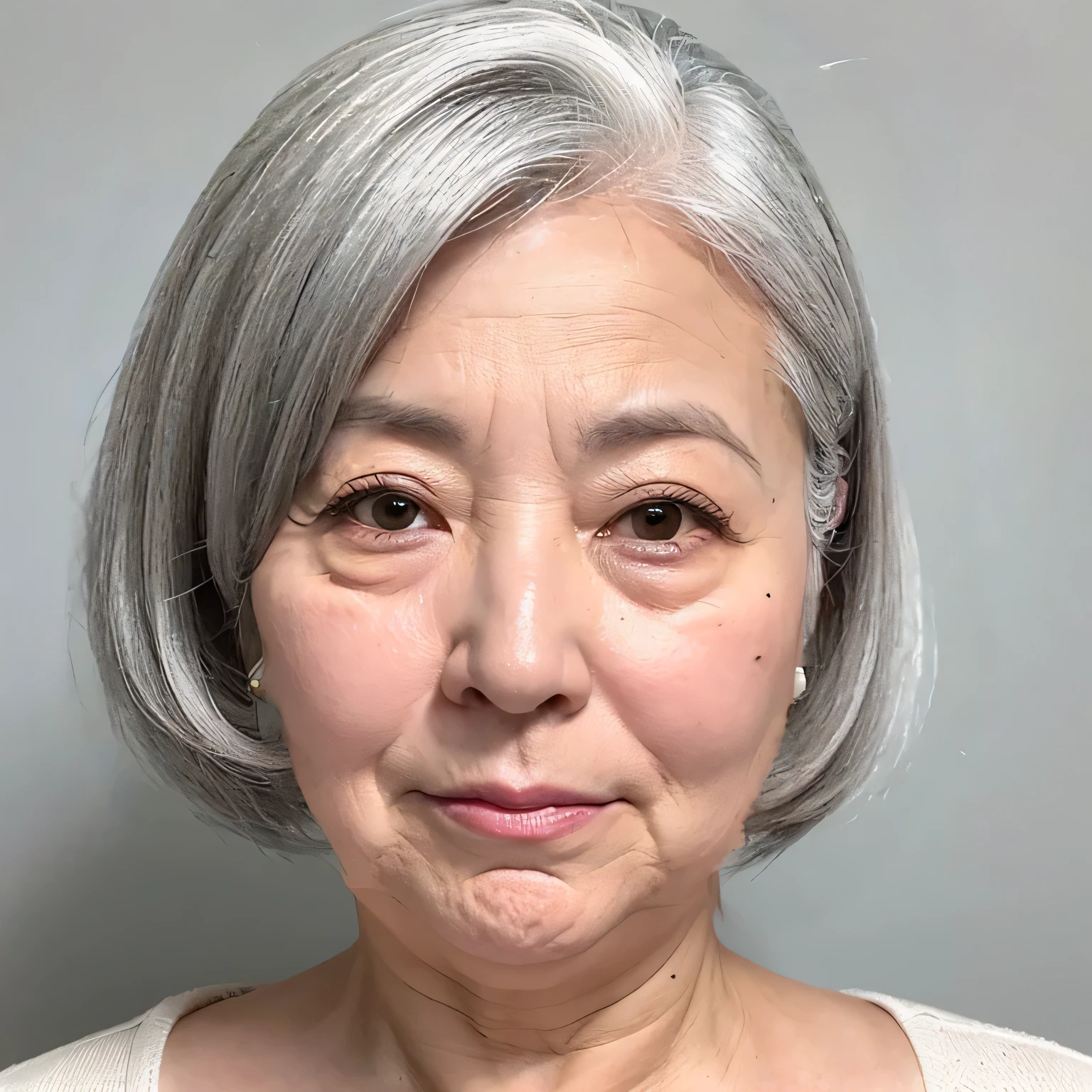 gray Japanese hair