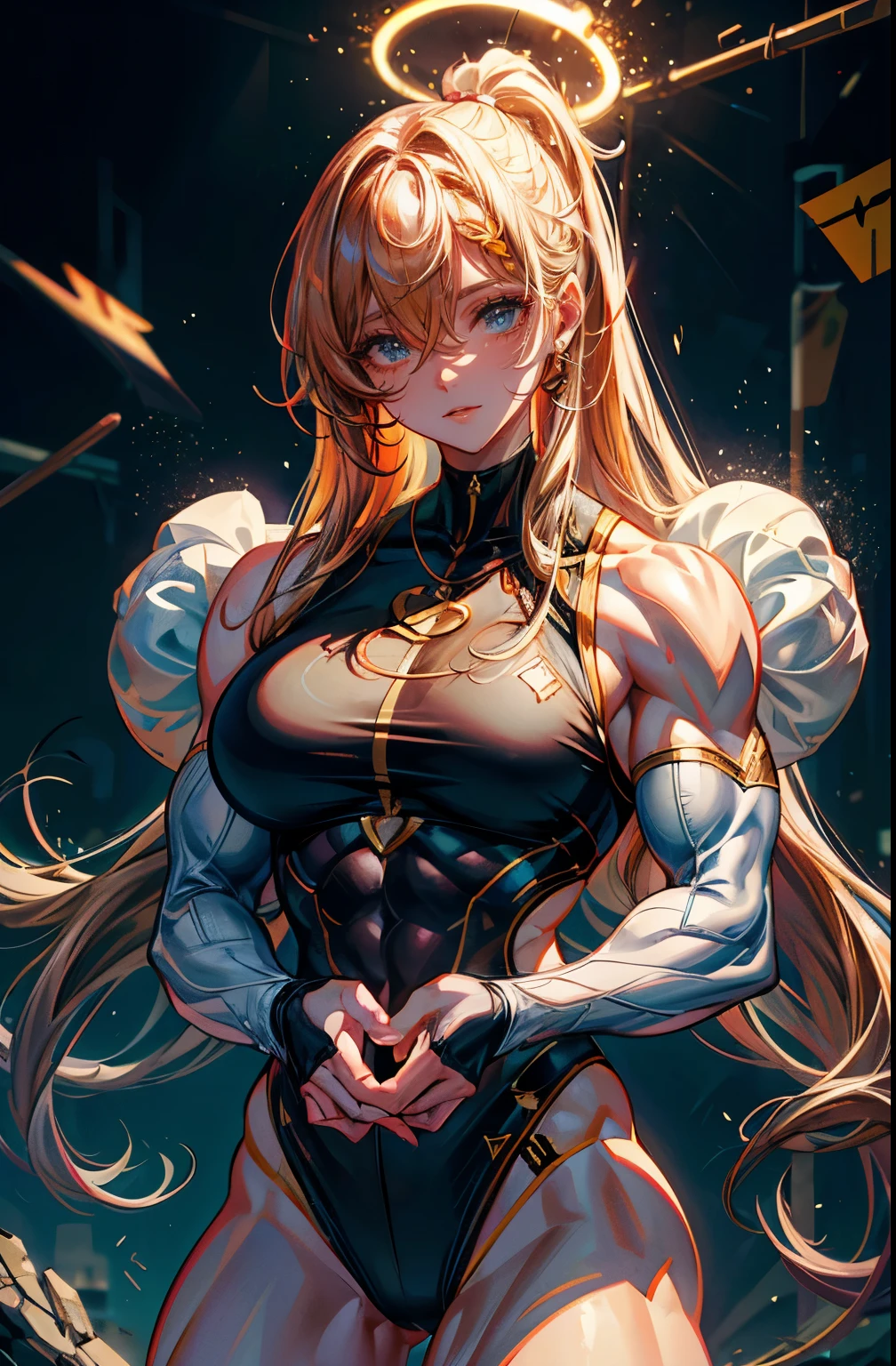 (best lighting) , (Extremely complex and detailed) , 4K unified, (Super detailed CG: 1.2) , (8k: 1.2),(The original), (masterpiece) , (best quality),(masterpiece:1.4),Anime-like high quality,(masterpiece),masterpiece, Super clear picture quality,clearer than,(delicate face)best quality, absurd,((Master of Peace, 4K, 8k, Yes, high resolution))1个girl, female student,She was in the garden,Ten strong abdominal muscles,stand up,Crop topping,dense, There are raised veins on the arms,Oversized muscles,The visual sense of muscle explosion,Muscles feel like they're about to explode,The biceps are as big as several steamed buns,spring, boots, Perfect body, long hair, dynamic poses,legs exposed,Strong leg muscles ((bodybuilder:1.5)),spring Garden,(beautiful bass),(girl),(miss),(((Upper body:1)))Fashionable midriff-baring outfit