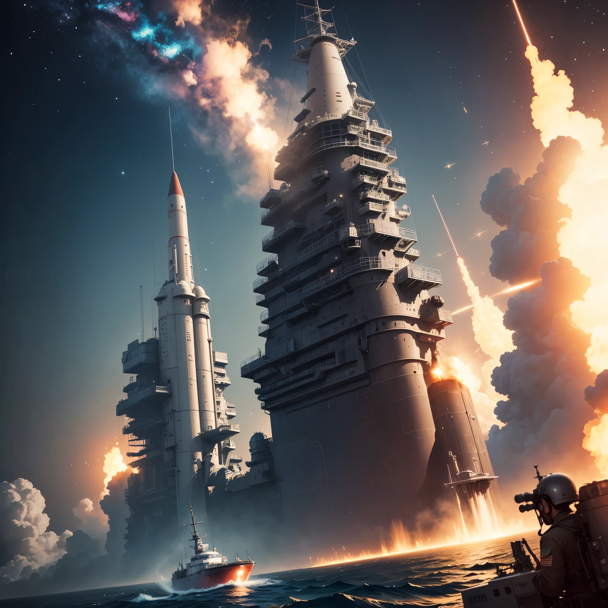 Metal bird-like ship, plastic, blindagem Liza. planos futurista fundo nave de guerra, futurista voando 4k