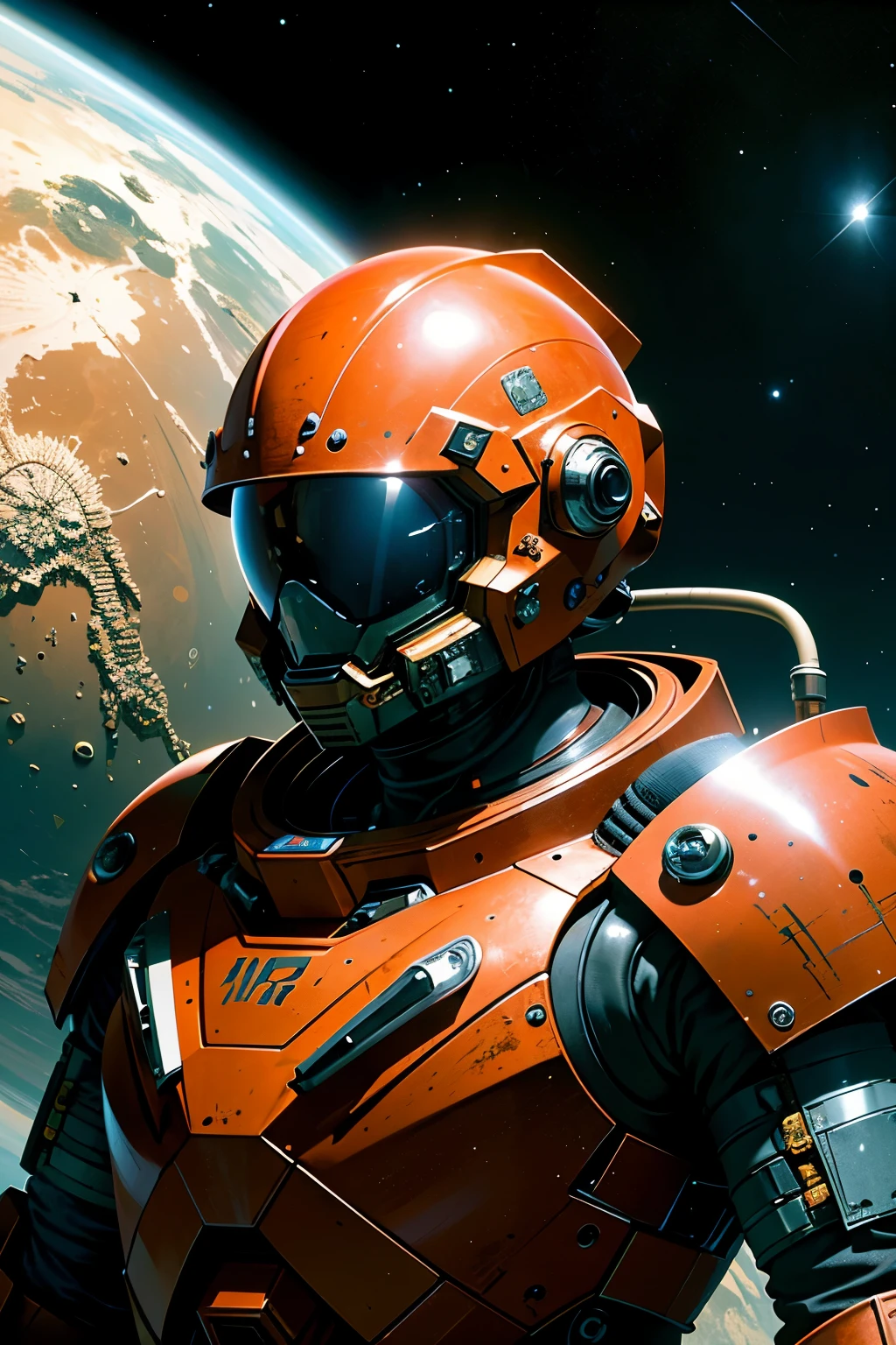 Masterpiece, highest quality, spaceship based on Mars, Sleek and futuristic design, Rust-red and metallic colors, Sharp edges and intricate details, Ultra-detailed engines and mechanisms, Glowing thrusters and solar panels, Realistic texture and reflection, Lunar landscape in the background, Astronauts with advanced suits, Ultra-high resolution, 8K image quality, Distinct and defined lines, Supremely aesthetic, space exploration, science fiction, detailed interior, well-lit controls, fine-grained material, photorealistic rendering.