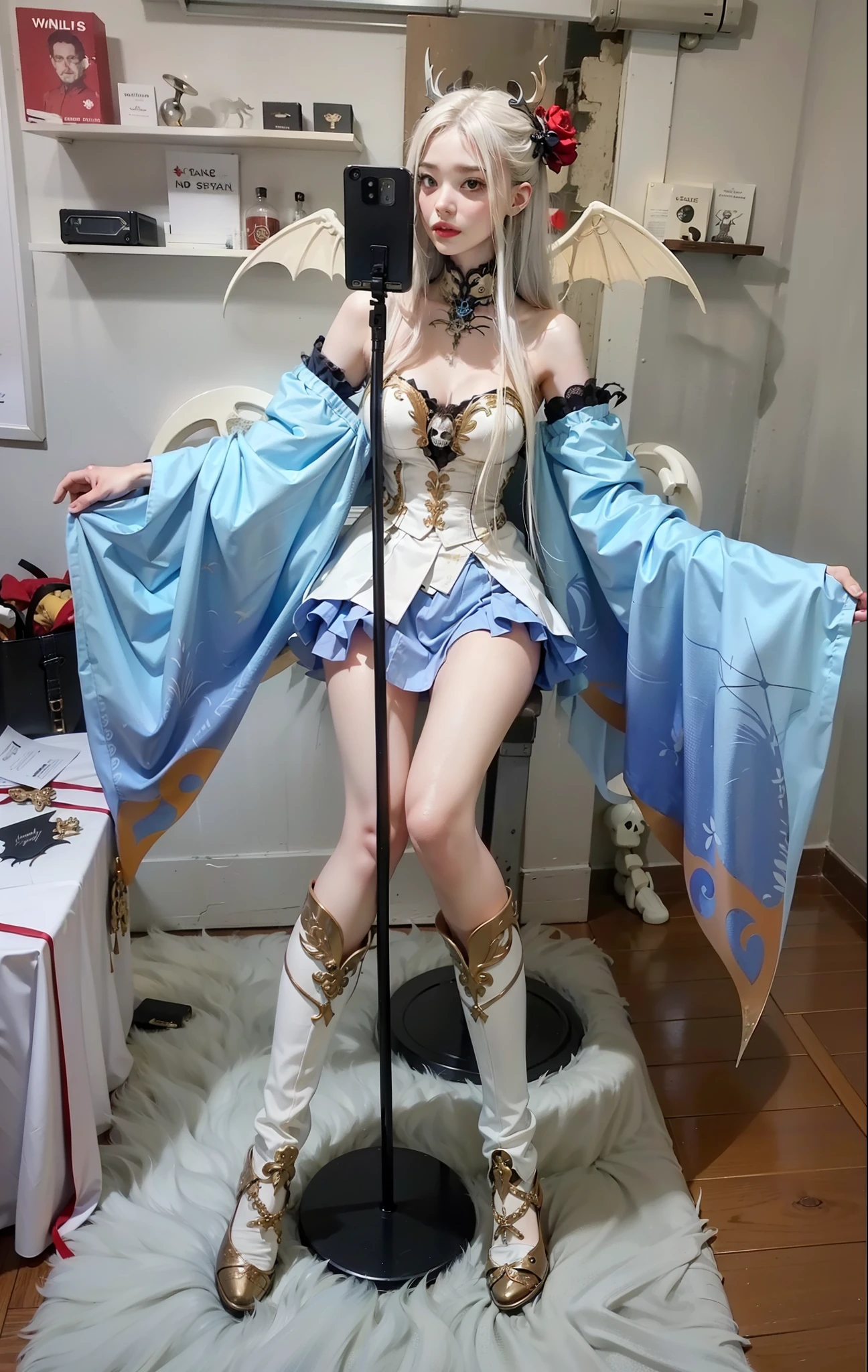 beautifully，Picture of a box full of swords,, wing, succubus theme，the fallen angel，Excellent，scary，secret terror，tentacle，have eyes，The Uncanny Valley effect，little beast blood moon，Skeleton skeleton，vampire，hell fire，
