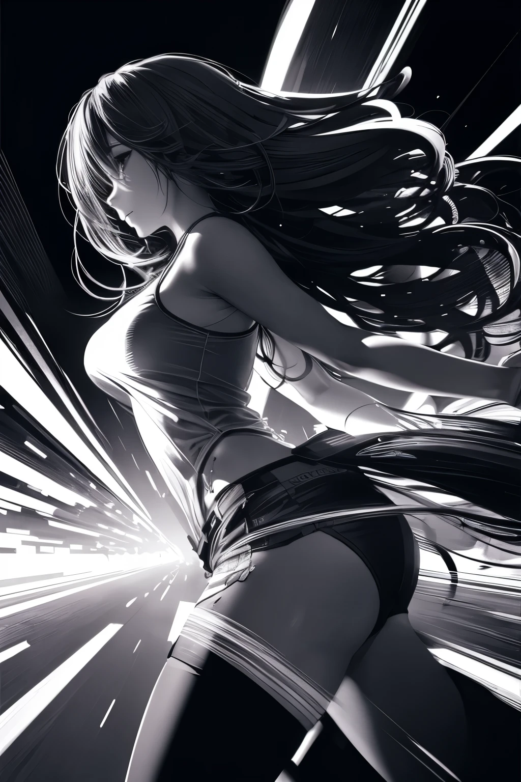 "(tmasterpiece,top Quority)in dark style,Back perspective,Cocked buttocks,Buttocks close up,Open hands,White liquid flow,A look of disgust,Deadly atmosphere,Doomsday scenario,Bell tower chain,Gothic skirt,Charming female image,Scattered numbers,Sexy and charming,Teary eyes,Wounded courage,Extremely beautiful face,spread their legs,Bottom perspective,squatt,Huge buttocks,look from down,Leakage on the soles of the feet,Lovely charming young lady,Full naked buttocks,High gloss"