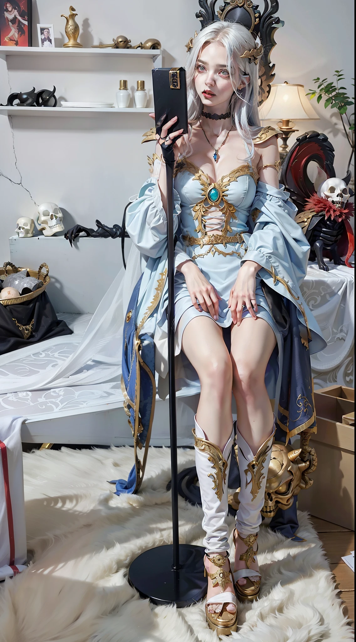 beautifully，The box is full of swords, wing, succubus theme，the fallen angel，Excellent，scary，secret terror，tentacle，have eyes，The Uncanny Valley effect，little beast blood moon，Skeleton skeleton，vampire，hell fire，Gorgeous jewelry