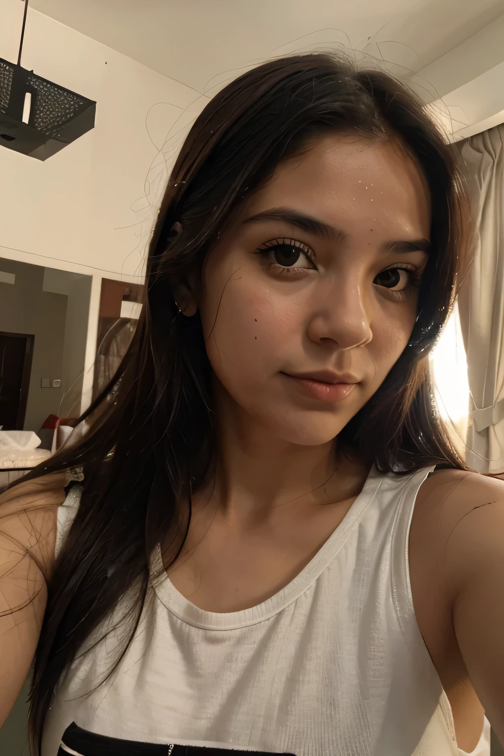 selfie foto del rostro de la chica