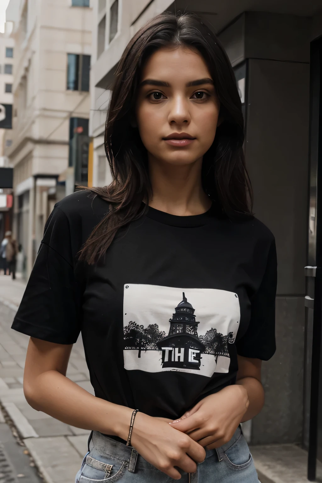 that the t-shirt be completely black, no design