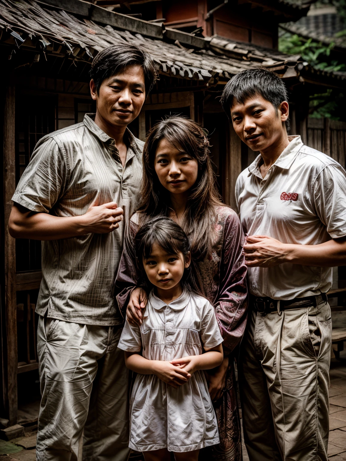 5 family potrait, asian