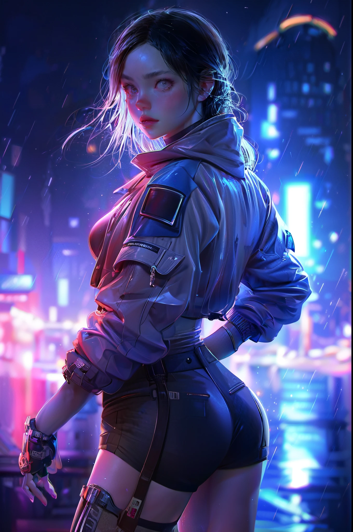 girl geek sci fi futuristic sci fantasy computer anime anime wallpaper black screen hd, in the style of yanjun cheng, brandon woelfel, masamune shirow, hyper-realistic details, aggressive digital illustration, animated gifs, reimagined by industrial light and magic