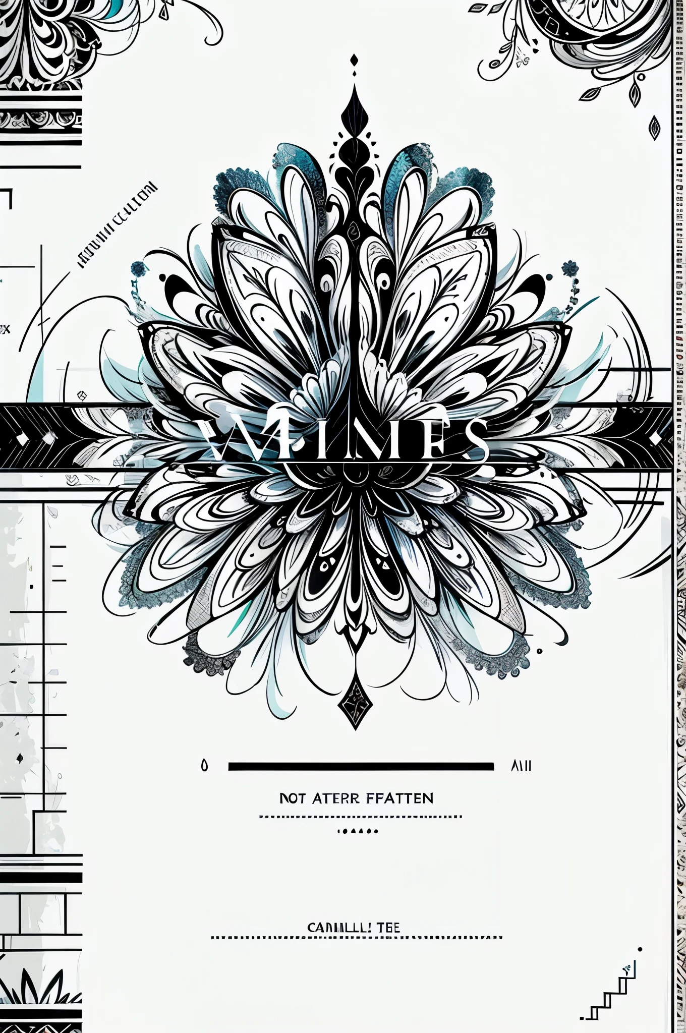 no human, graphic design , pattern design, the contains flower, classic western  Filigree,baroque frame scroll