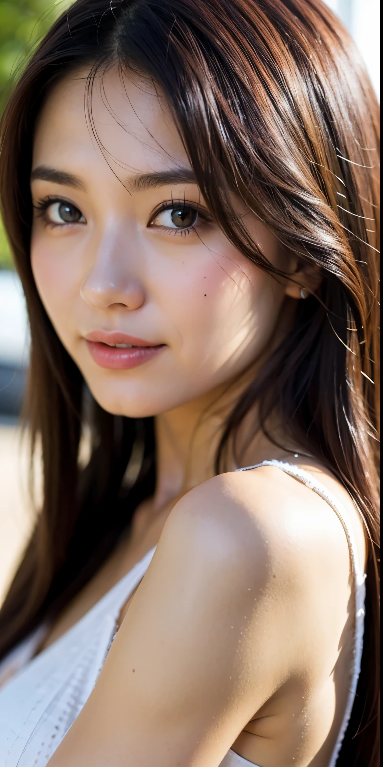 office culture,Random texture material,Upper body close-up,A girl who dresses extremely conservatively and is the most beautiful girl here,The picture is extremely realistic,(Extremely detailed),Add details,再Add details,(Very realistic skin texture),Increased skin texture,Sunlight shines,,The picture is more three-dimensional,hair enhancement。