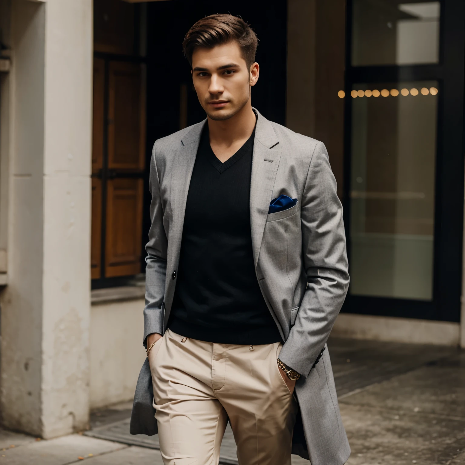 Man in fashionable clothes