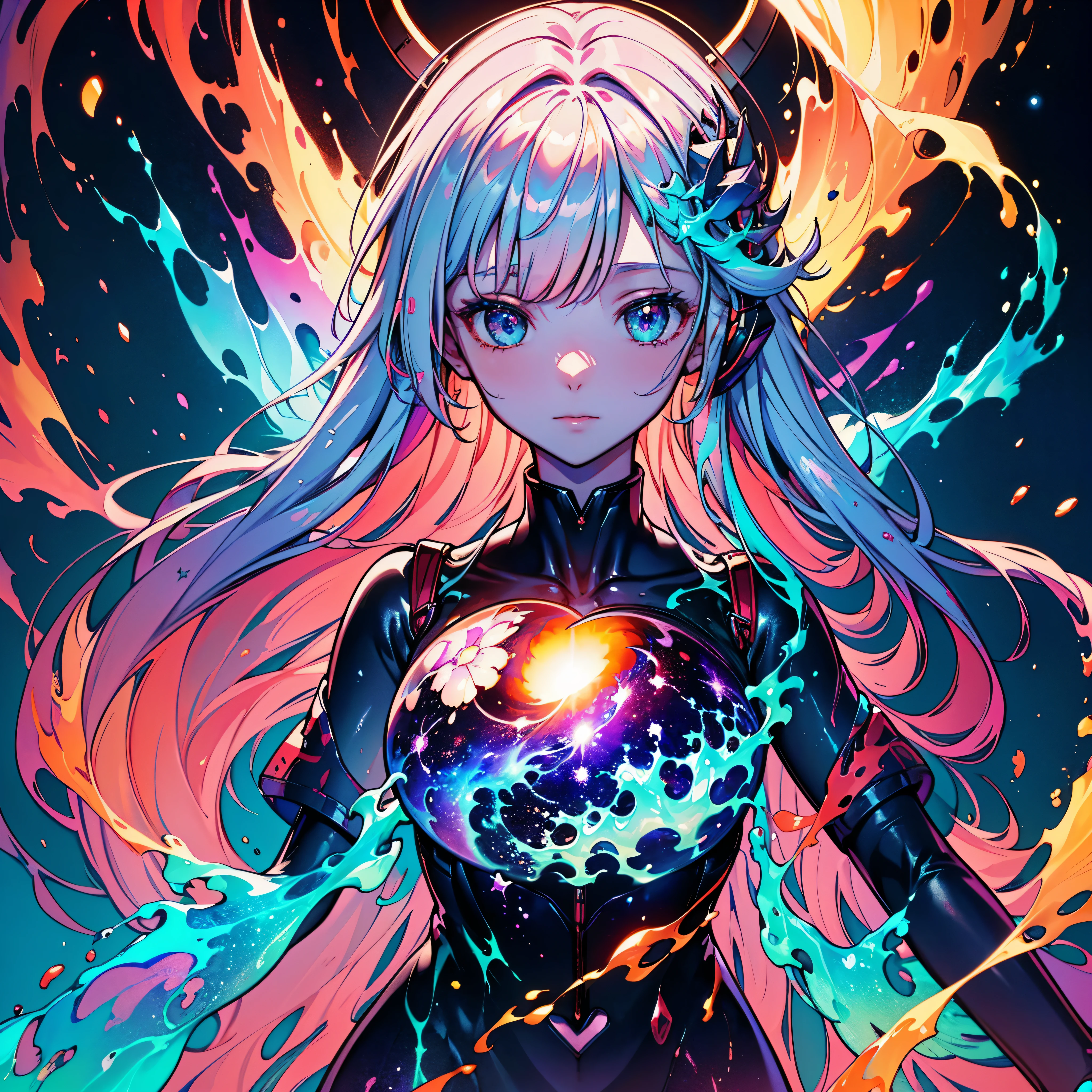 Hyper Vibrant Nebulae Octans by_Mappa Spacious Starry_sky Borealis (🎈 Sunset epic sunshine parabolic sunrise Rain_Color Colorful_liquid_on_naked_body:1.3 Colorful_body Colorful_ink_on_hair:1.2 Rainbow Abundant_colorful_liquids White_liquid fullbodye wet_Color_liquid) In the vast expanse of the cosmos, a breathtaking image unfolds before your eyes. In the heart of a starry galaxy, vibrant nebula dance and swirl, their ethereal colors blending and intertwining. The scene is a symphony of cosmic beauty, with tendrils of interstellar dust and gas reaching out into the void. The stars shine with an otherworldly brilliance, illuminating the cosmic tapestry that stretches across the vastness of space. It is a visual feast for the senses, an awe-inspiring glimpse into the wonders of the universe, cheerful, happy, space backpack, starry sky, smoke, dust, shadows, contrast, starry clear sky, ((upper body selfie, happy)), outdoor, (night), mountains, alien planet, camping ship, drone, astronaut boots, gloves, white female space suit top, wearing helmet with visor, blue-eyed, silky skin, breasts, neon flashlight, alien, bright stones, (warm hue, warm tone), cinematic light, side lighting, ultra best shadow, RAW, (aliens in the background), Mappa studios,ligne claire,(cool_color),perfect composition,absurdres, masterpiece meticulously intricate 🎠deep path equirectangular🎡 ultra_high-details extreme improved ultra_high-quality ultra_high-res ultra_photo-realistic optimal ultra_sharpness perfection accurate volumetric SunLight Lightning_contrast global_illumination cgi vfx sfx reflex Octane_rendered ultra_high-def UHD XT3 DSLR HDR romm rgb pbr 3dcg fxaa blu-ray vivid colors-coded anti-aliasing fkaa txaa rtx ssao opengl-shaders glsl-shaders post-processing post-production cell-shading tone-mapping ❤luminescence 😘glow 👩Heart hearth Crystalline earth monarch fleuraison sundrop varies multi etc. --s 1000 --c 20 --q 20 --chaos 100