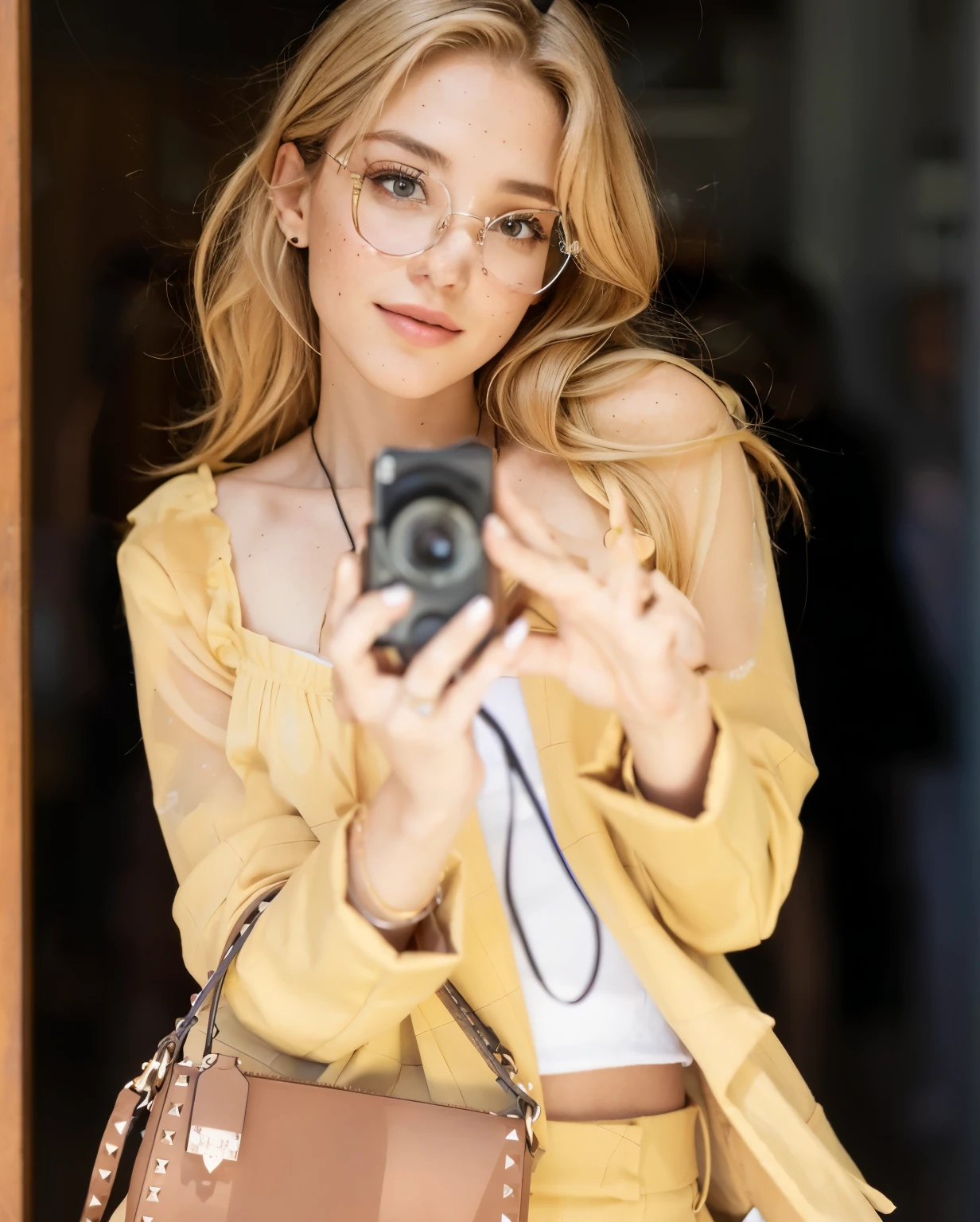 Oculus aviador, com lentes amarelas transparentes