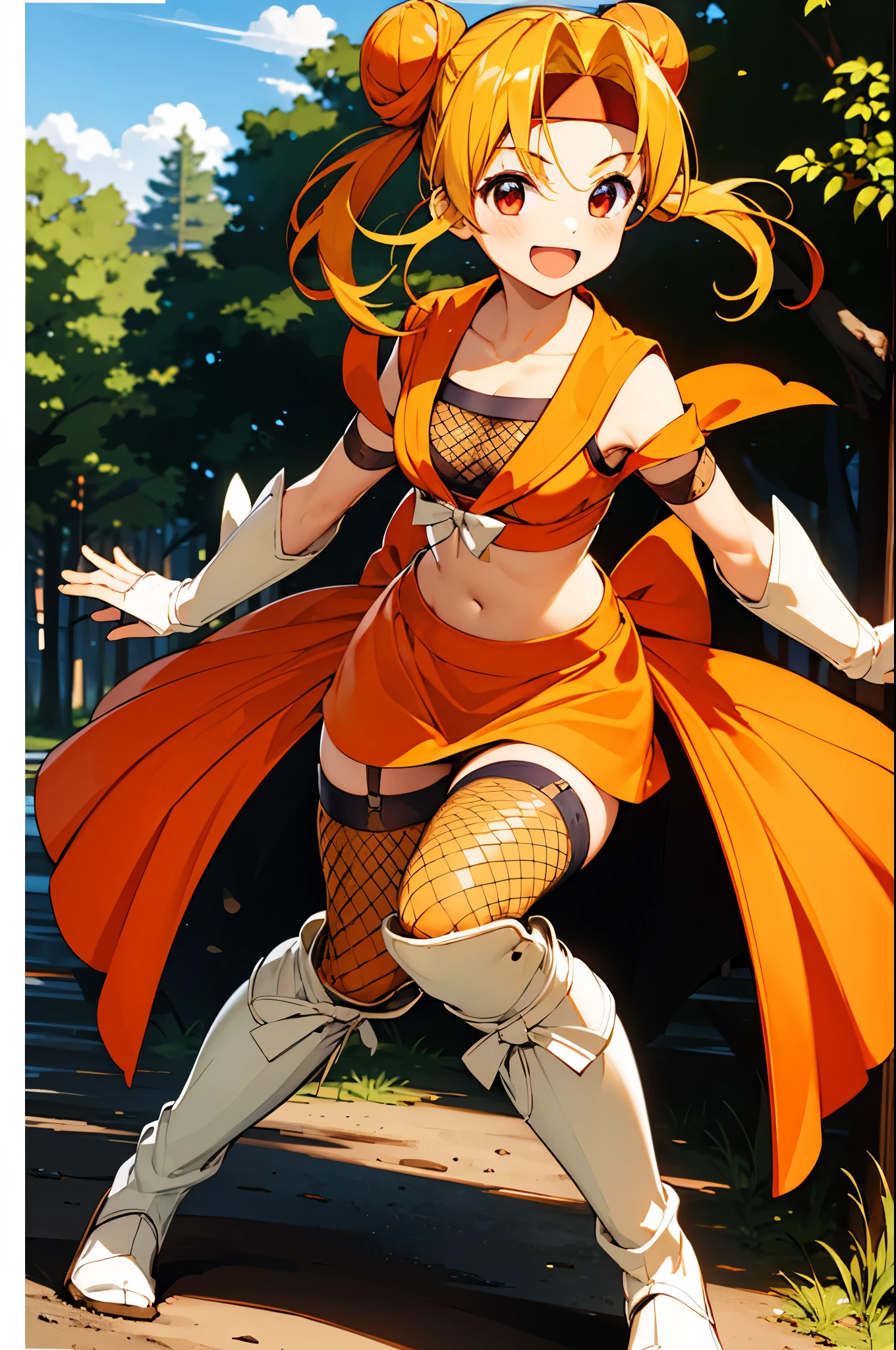 (battle academia lux), league of legends, 1girl, blue eyes, solo, black skirt, orange shirt, breasts, long hair, ponytail, red hair, hair ribbon, gloves, belt,bound, restrained, silk, spider web, breast exposed, suspended, torn damaged, breast esposted, (cocoon:1.2), caught in the spider web