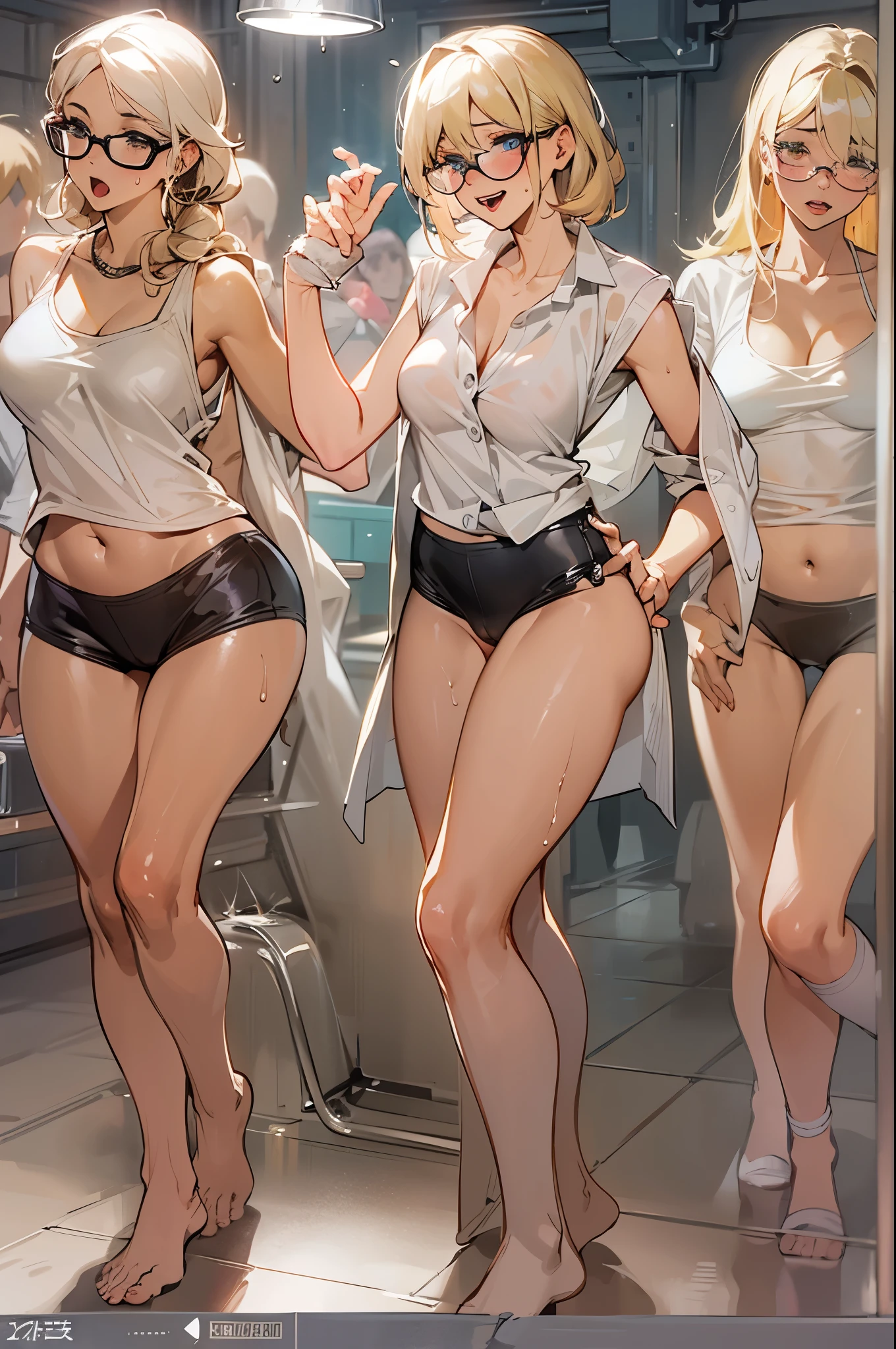 cute, desperate, no underwear, ahegao, professor, lesbians, 2 girls, glasses, female, sweating, 1 blonde girl, 1 black haired girl, young, skinny, tiny, short, adorable, realistic anatomy, exposed asshole, exposed vagina, realistic asshole, realistic vagina, wet, exposed tits, , tiny tits, confident, young, desperate, taking advantage, peeing, piss, wetting,