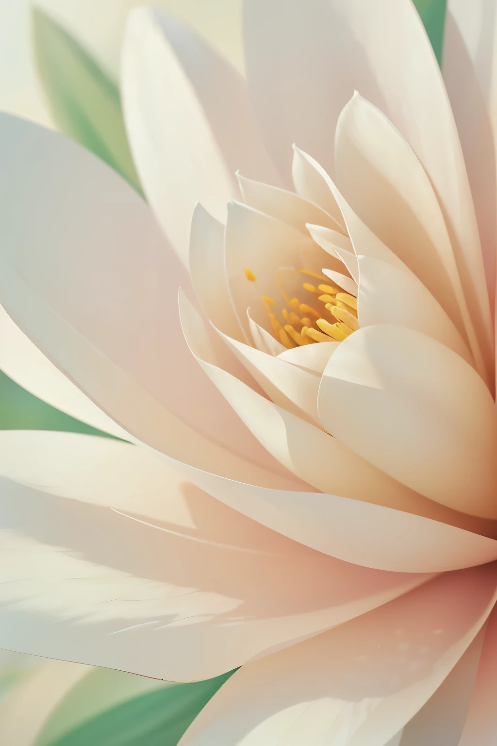 A stunningly realistic bloom, with petals delicately folded, s2, photorealistic, vivid colors, soft focus, sunlit, cinematic lighting, ultra detailed, high definition, intricately textured, capturing the essence of its beauty, blooming in a serene and clean environment, a true masterpiece of artistic expression.